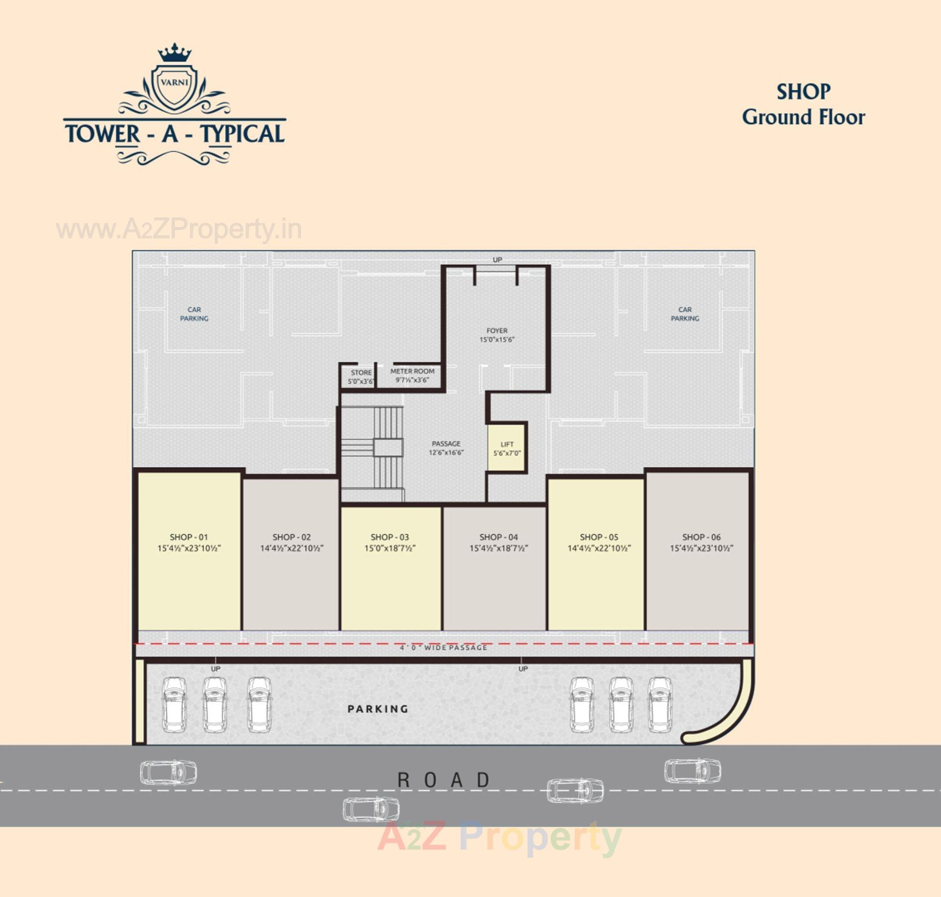 Layout of real estate project Celebration Heights located at Kosamdi, Bharuch, Gujarat