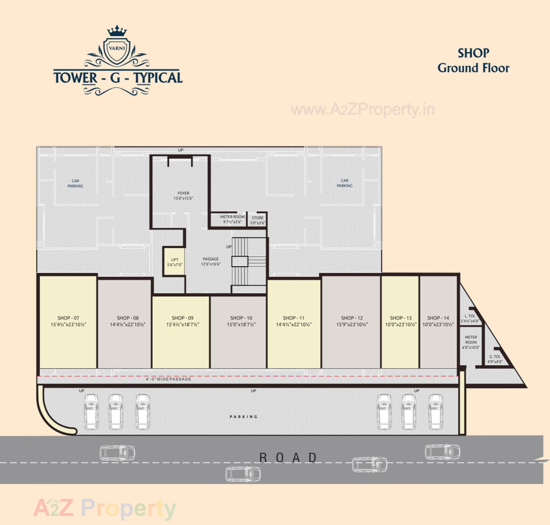Layout of real estate project Celebration Heights located at Kosamdi, Bharuch, Gujarat