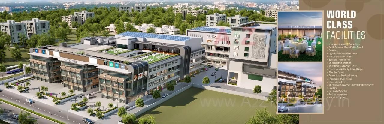 3D Elevation of real estate project City Center located at Kasakpatti, Bharuch, Gujarat