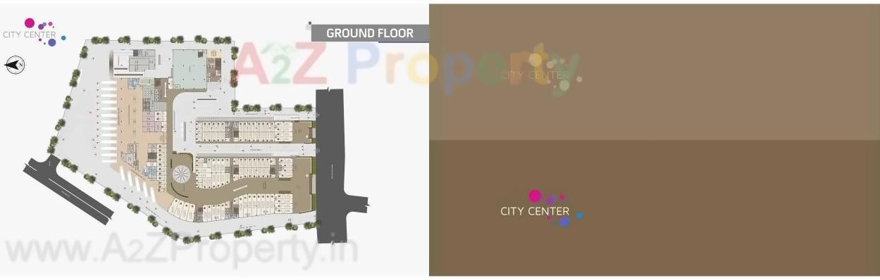 Layout of real estate project City Center located at Kasakpatti, Bharuch, Gujarat