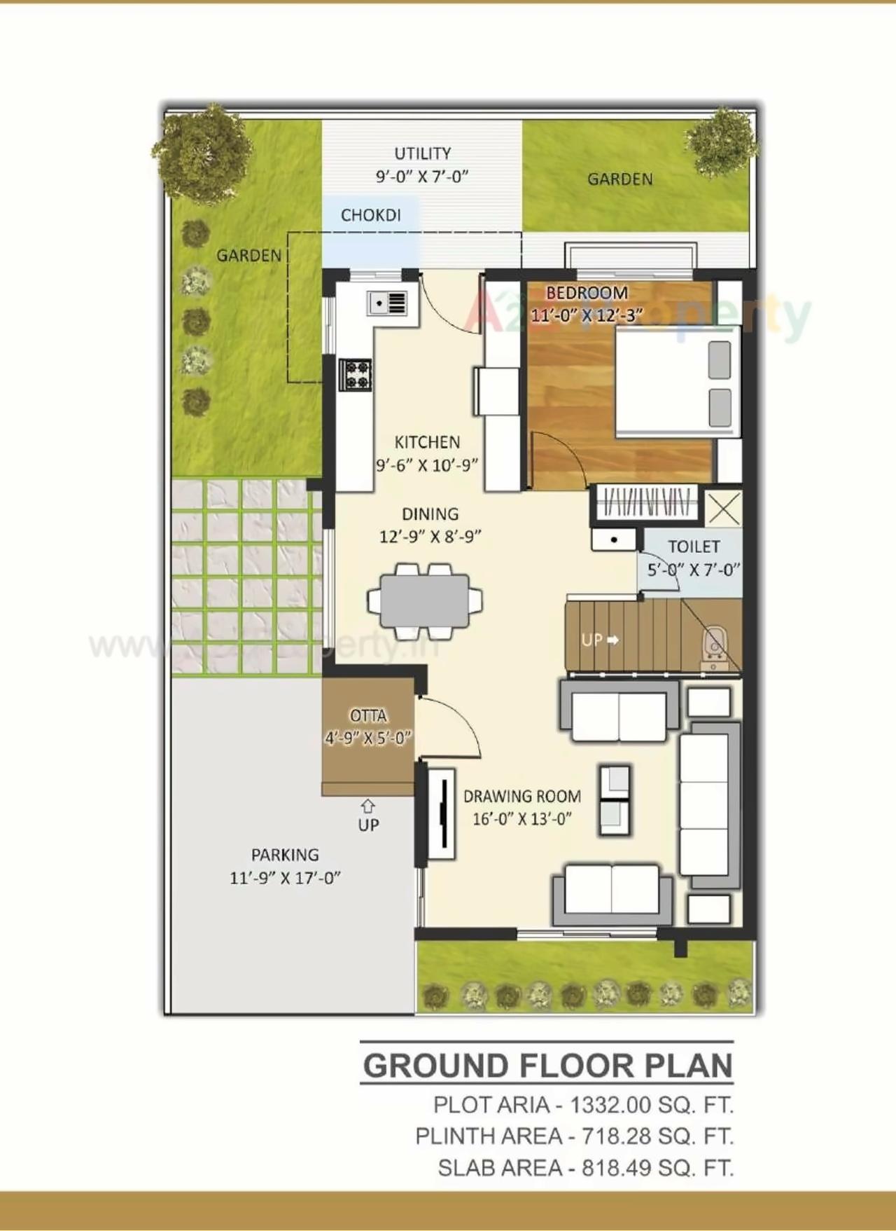 Layout of real estate project Ekdant Bungalows located at Vadadala, Bharuch, Gujarat