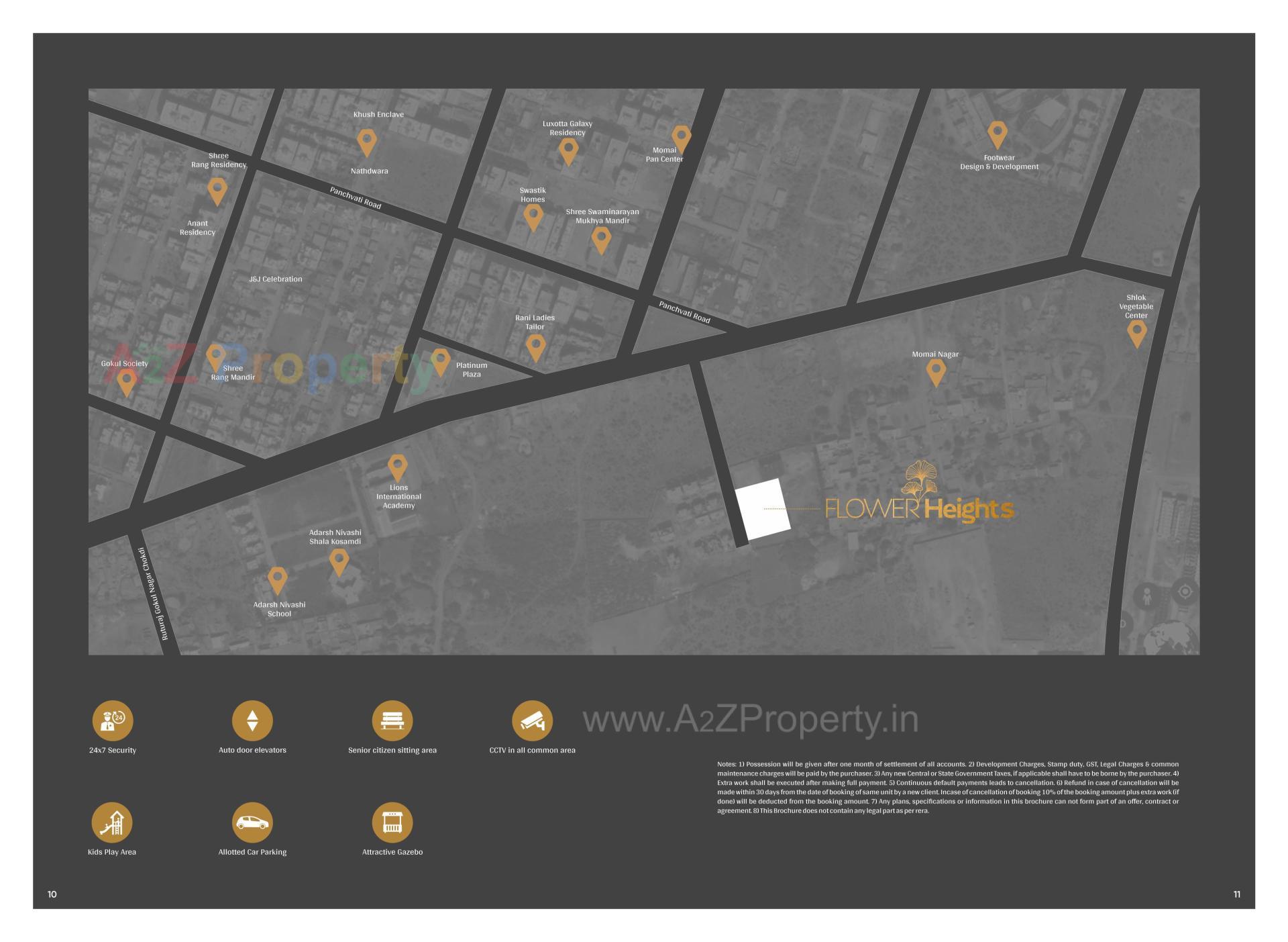  of real estate project Flower Heights located at Kosamdi, Bharuch, Gujarat