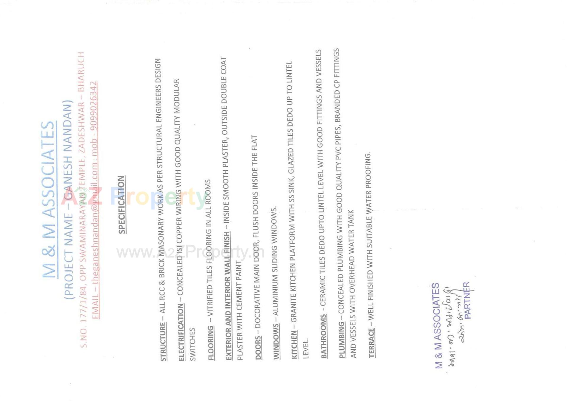  of real estate project Ganesh Nandan located at Zadeshwar, Bharuch, Gujarat