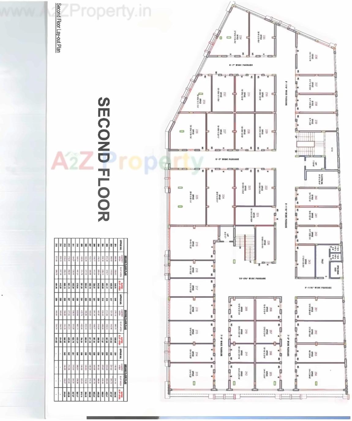 Layout of real estate project Golden Business Point located at Dahej, Bharuch, Gujarat