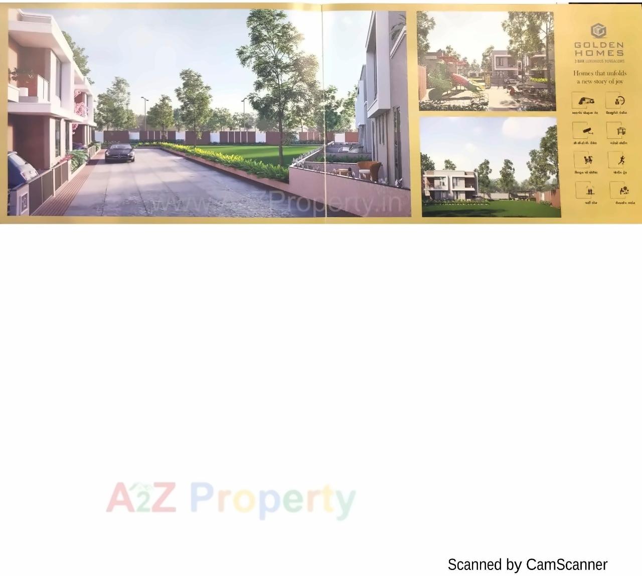 3D Elevation of real estate project Golden Homes located at Bharuch, Bharuch, Gujarat