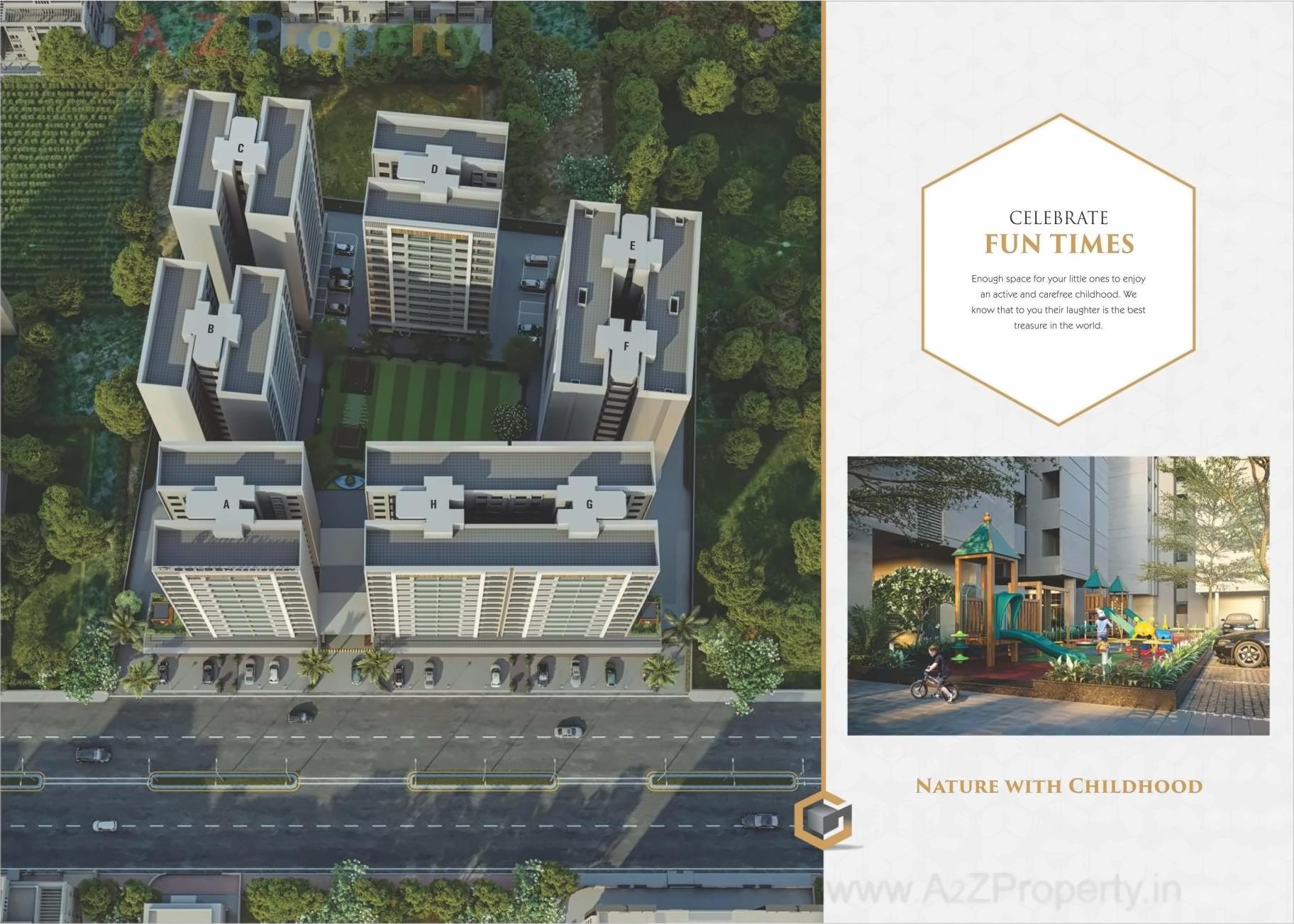 3D Elevation of real estate project Golden Residency located at Bharuch, Bharuch, Gujarat