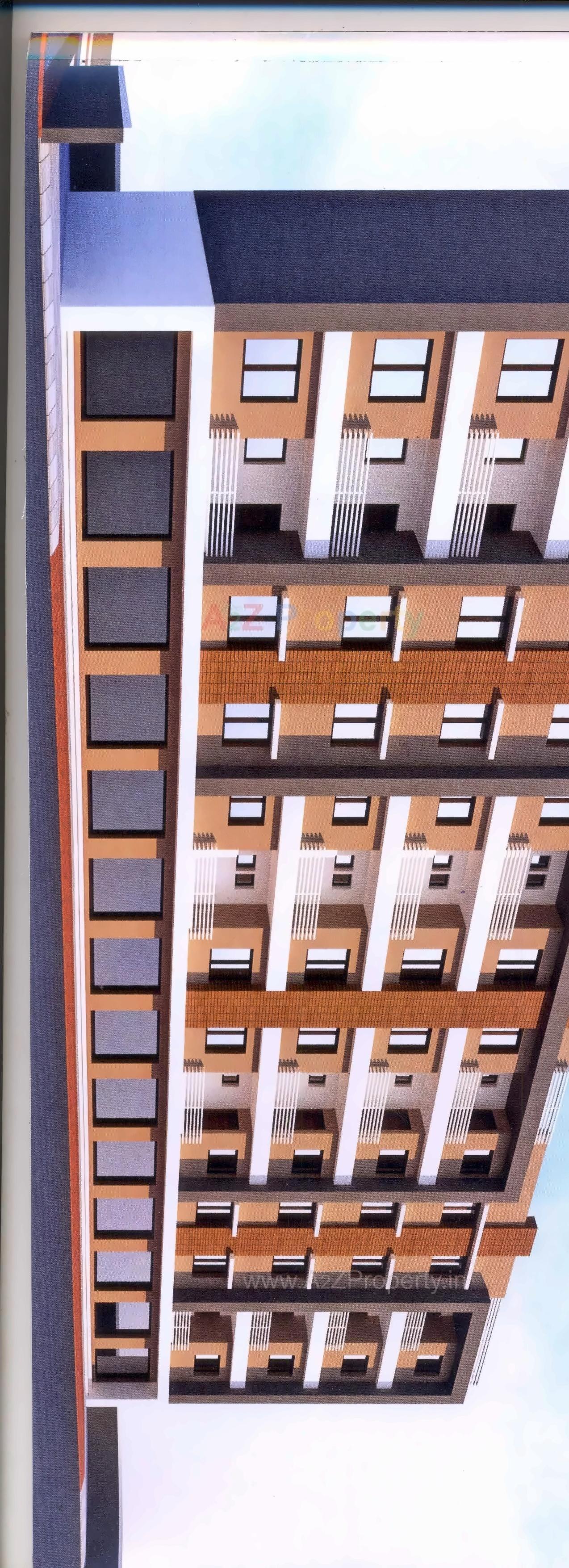 3D Elevation of real estate project Harsh Residency located at Nandelav, Bharuch, Gujarat