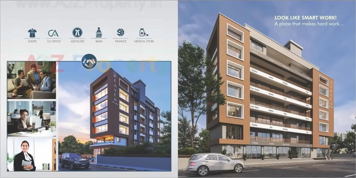 3D Elevation of real estate project Heaven Arcade located at Bharuch, Bharuch, Gujarat