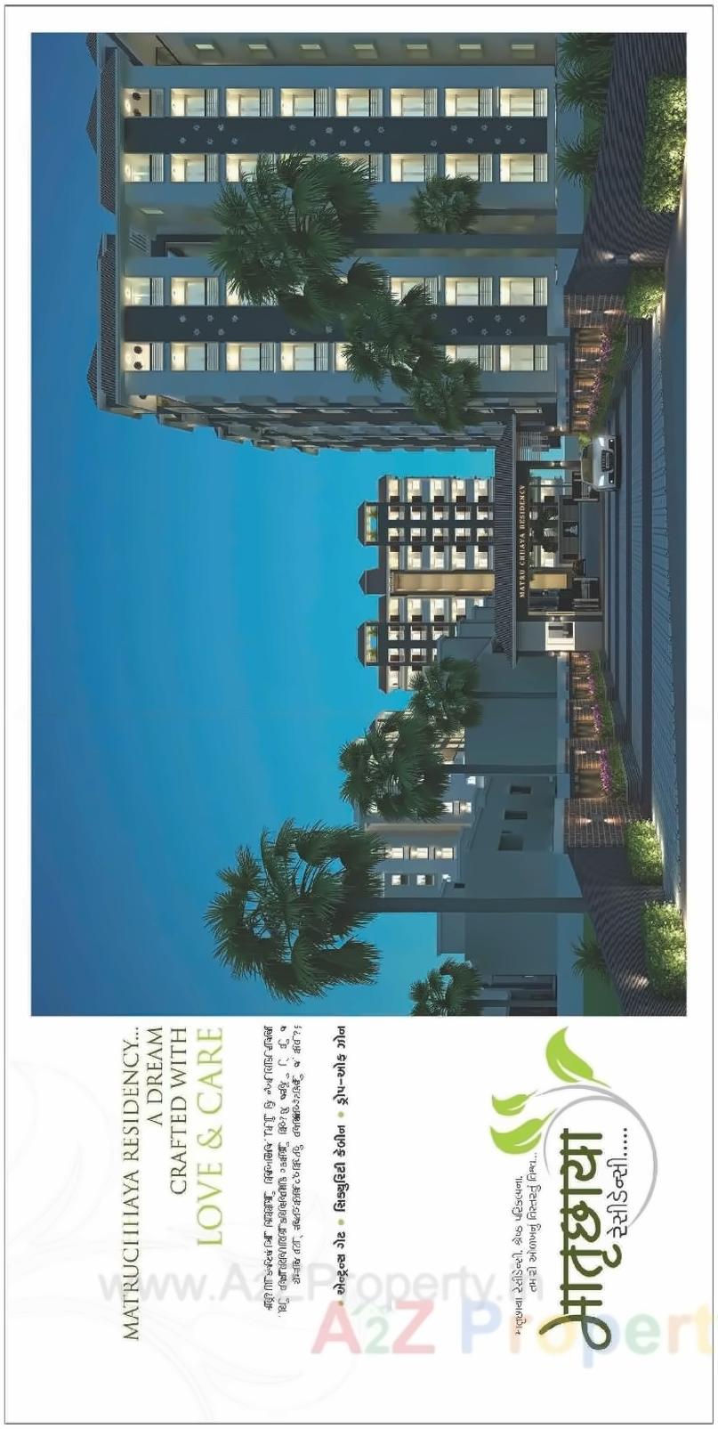 3D Elevation of real estate project Matruchhya Residency located at Tavra, Bharuch, Gujarat