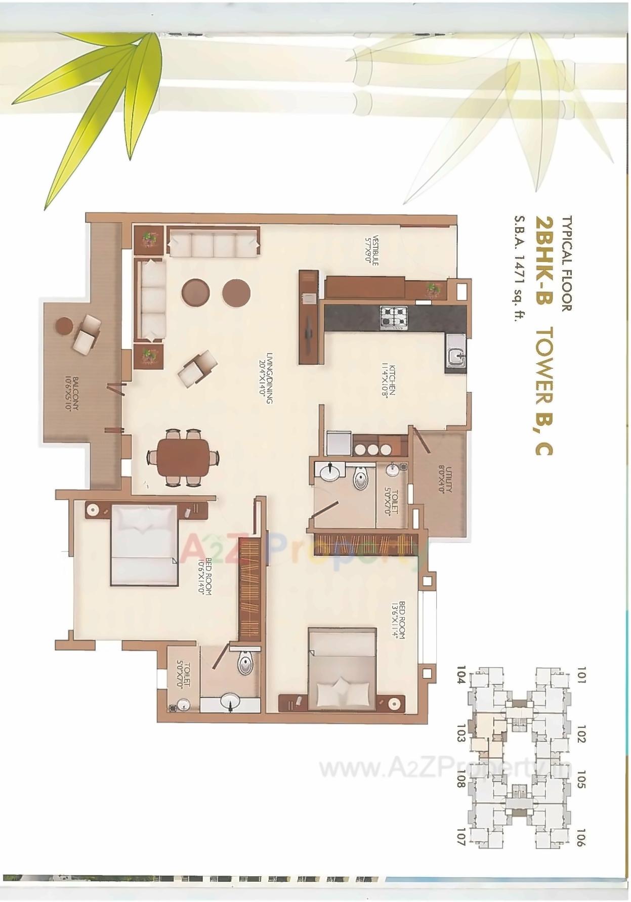 Layout of real estate project Narayan Laxuria located at Umraj, Bharuch, Gujarat