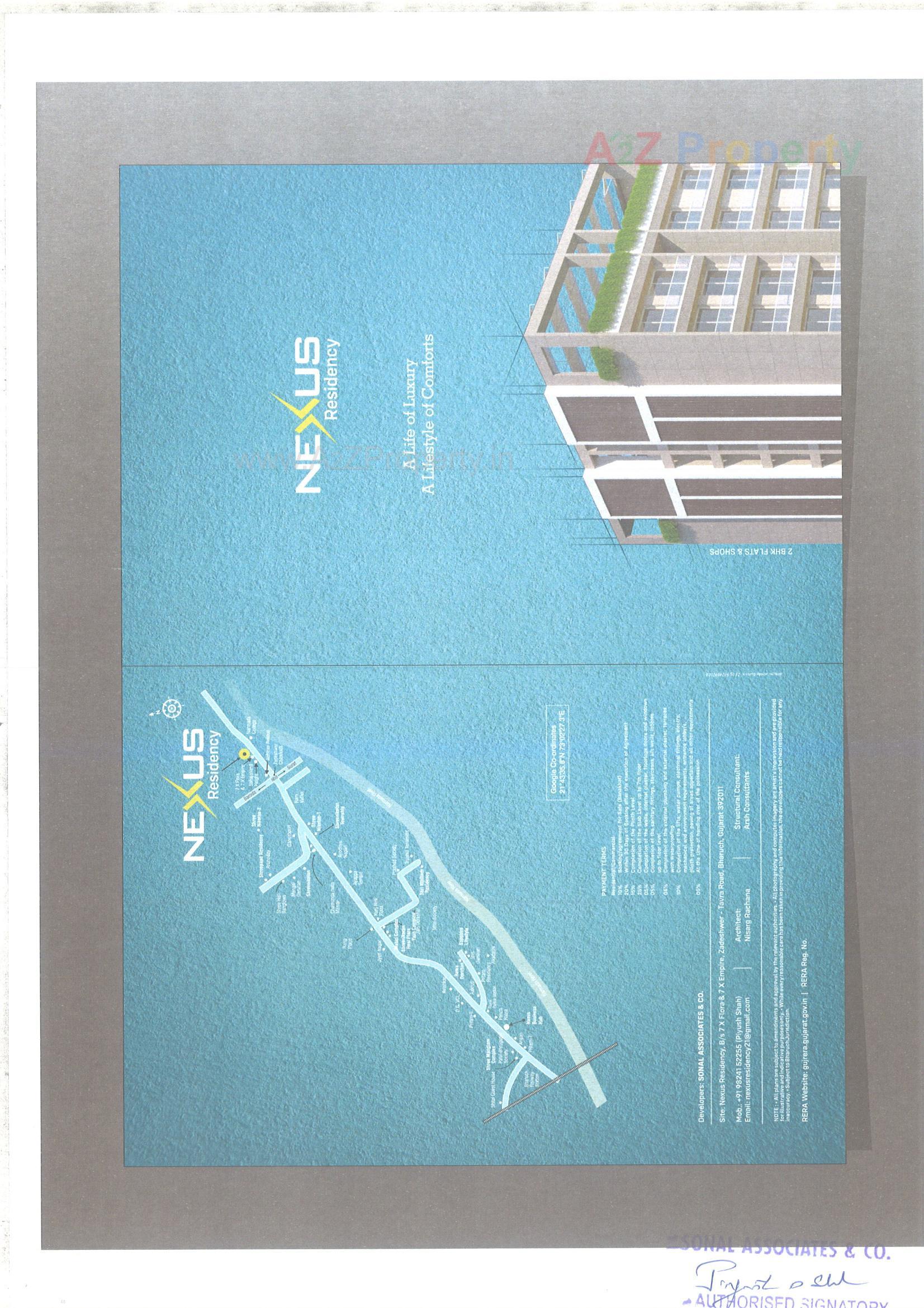  of real estate project Nexus Resdency located at Zadeshwar-village, Bharuch, Gujarat