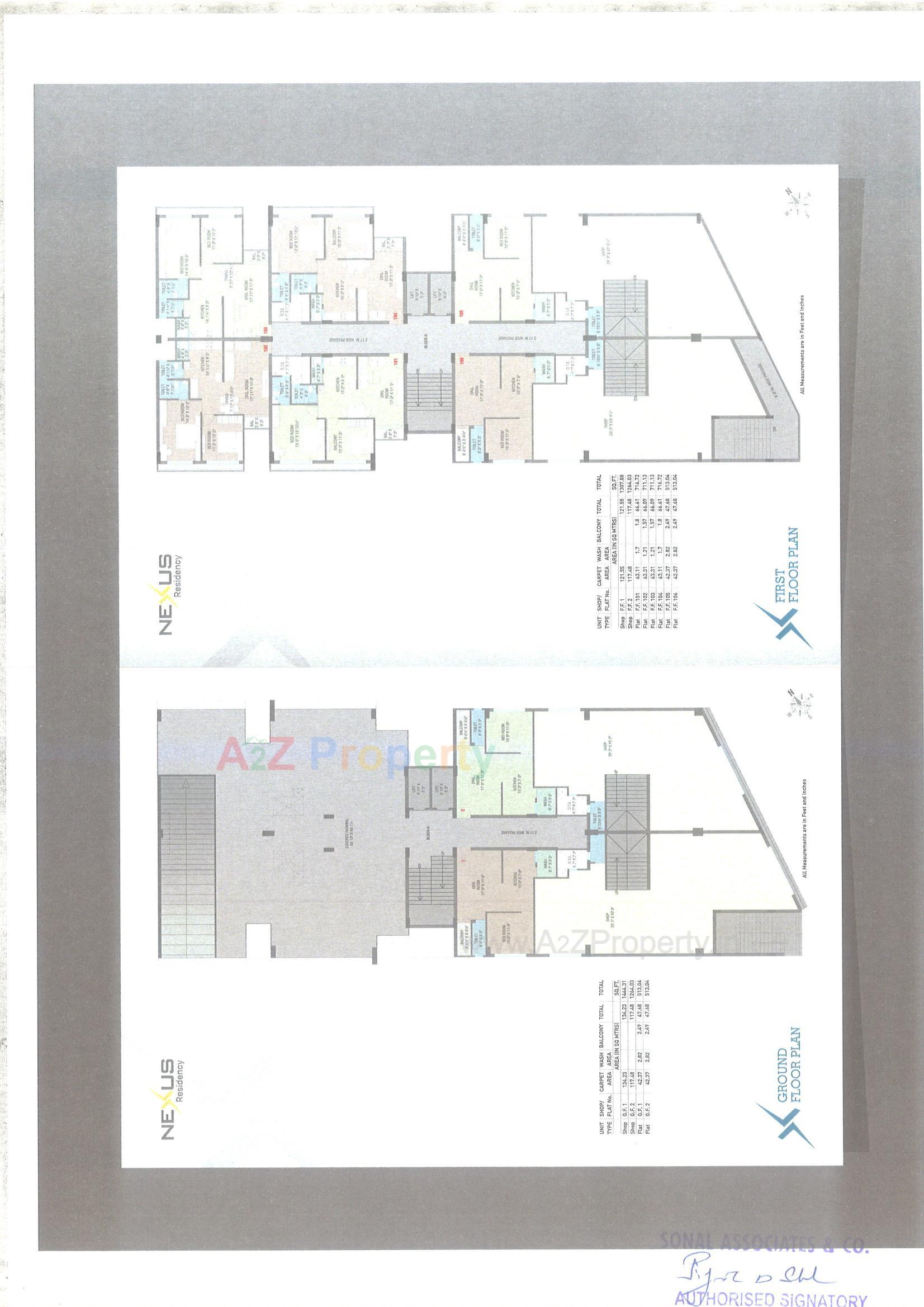 Layout of real estate project Nexus Resdency located at Zadeshwar-village, Bharuch, Gujarat
