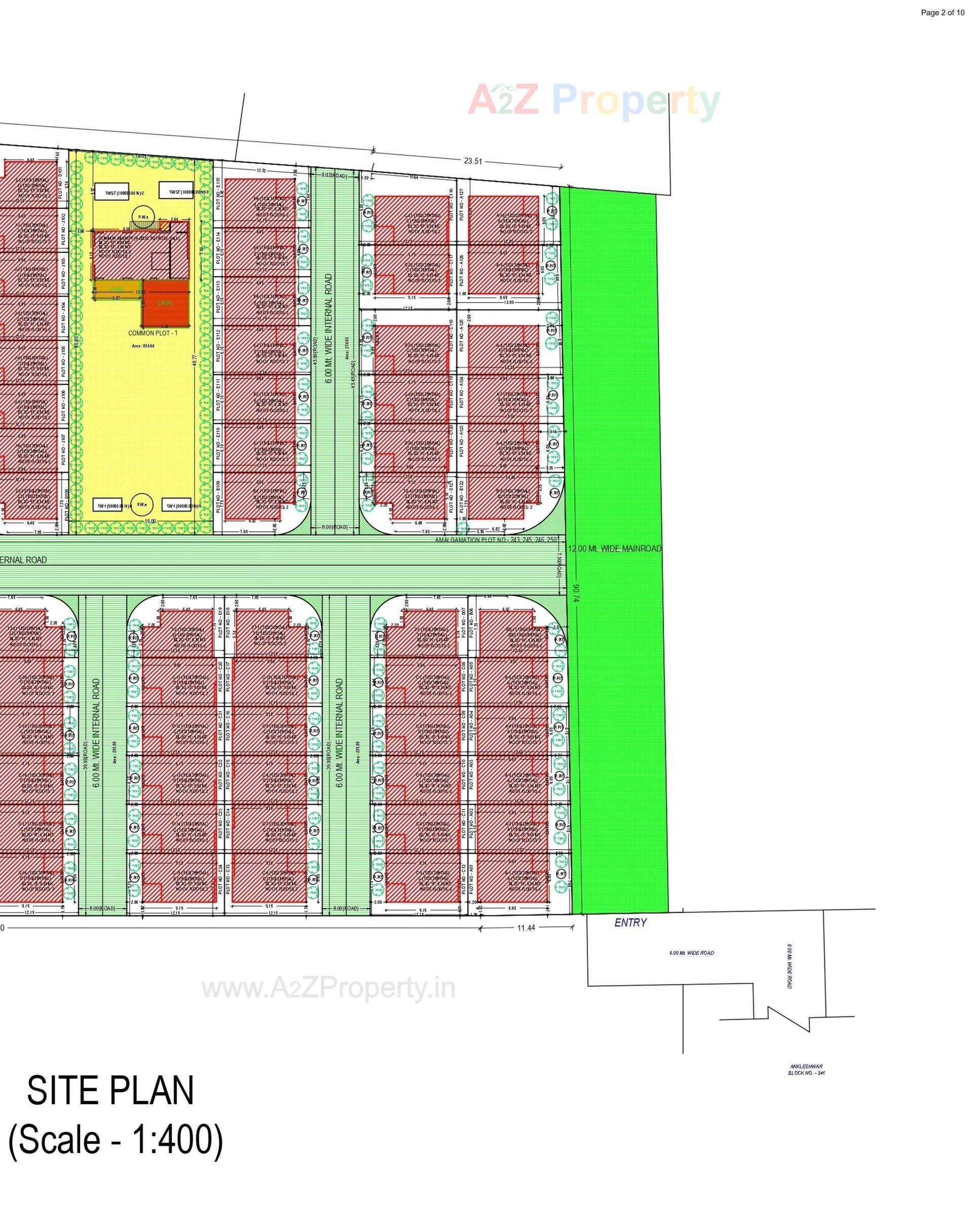 Layout of real estate project Pramukh Bungalows located at Diva, Bharuch, Gujarat