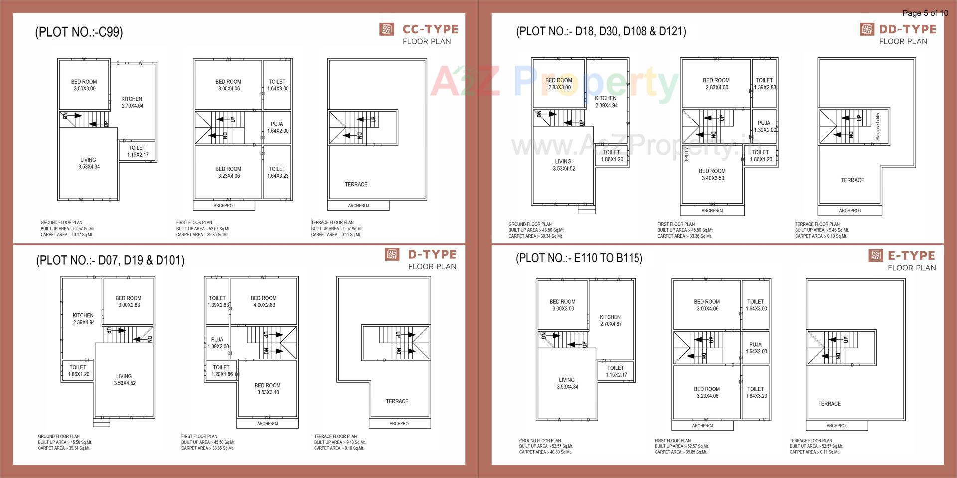 Layout of real estate project Pramukh Bungalows located at Diva, Bharuch, Gujarat