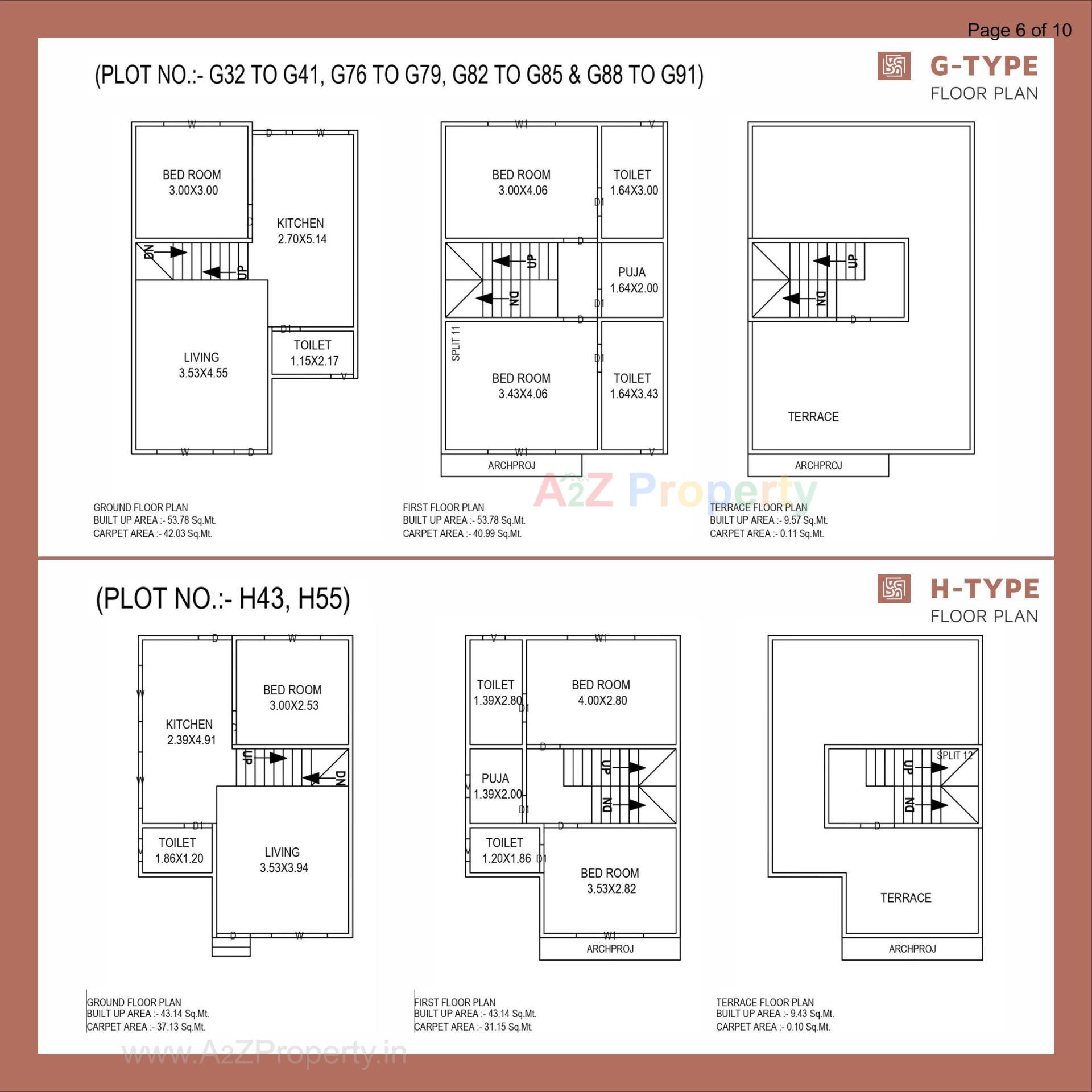 Layout of real estate project Pramukh Bungalows located at Diva, Bharuch, Gujarat