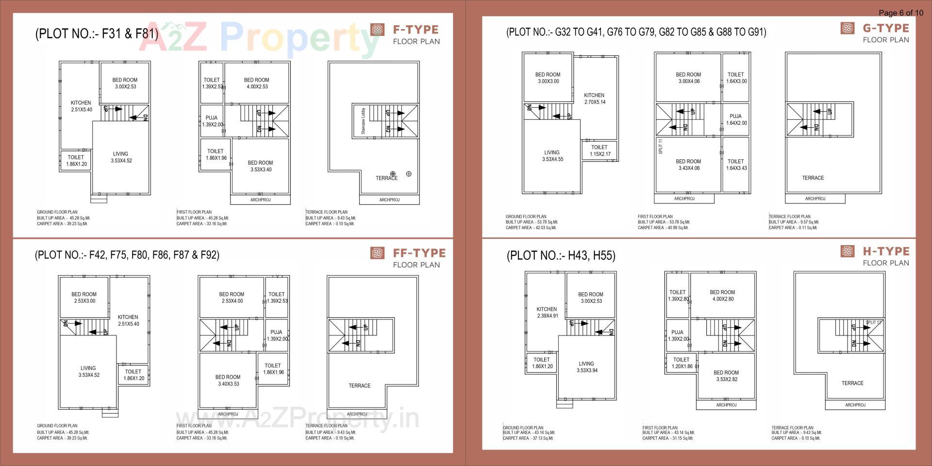 Layout of real estate project Pramukh Bungalows located at Diva, Bharuch, Gujarat