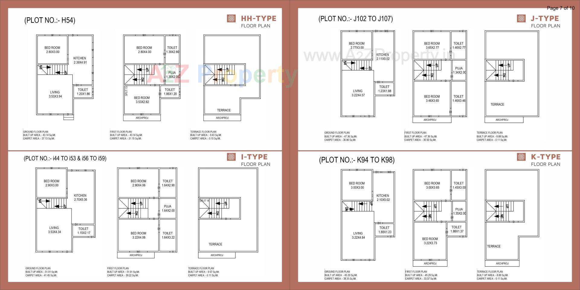 Layout of real estate project Pramukh Bungalows located at Diva, Bharuch, Gujarat