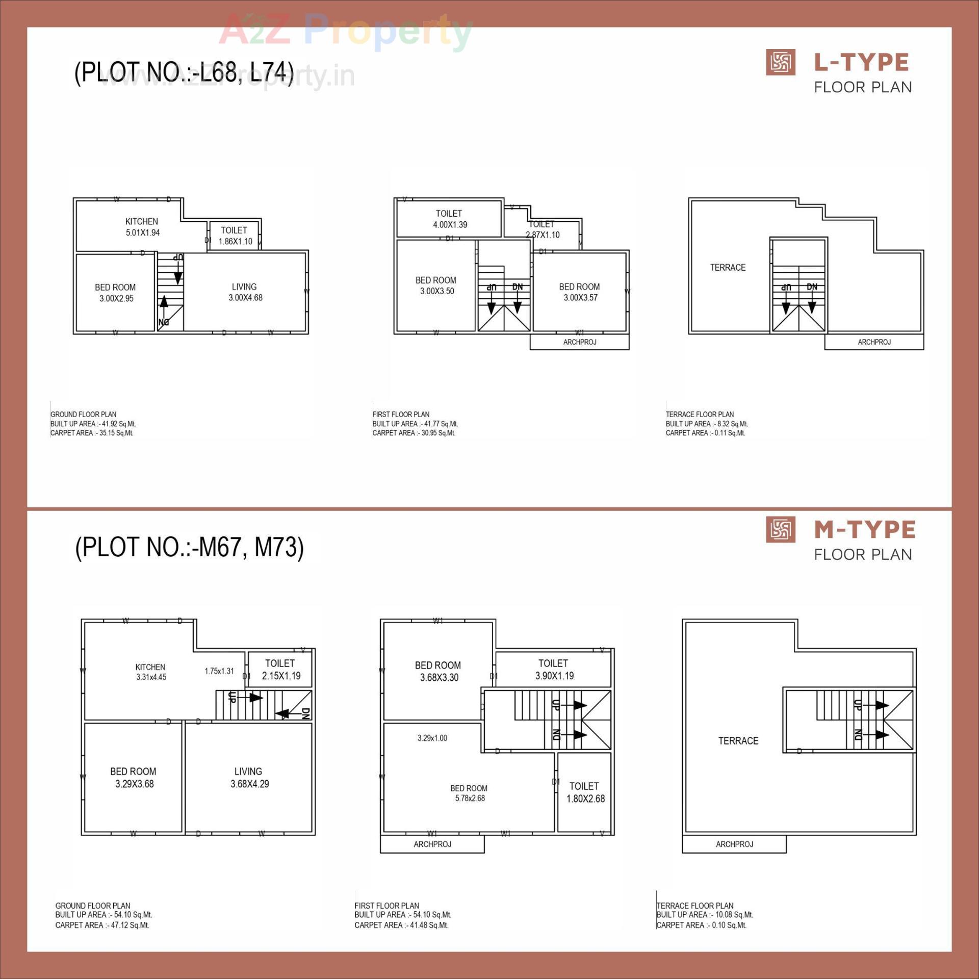 Layout of real estate project Pramukh Bungalows located at Diva, Bharuch, Gujarat