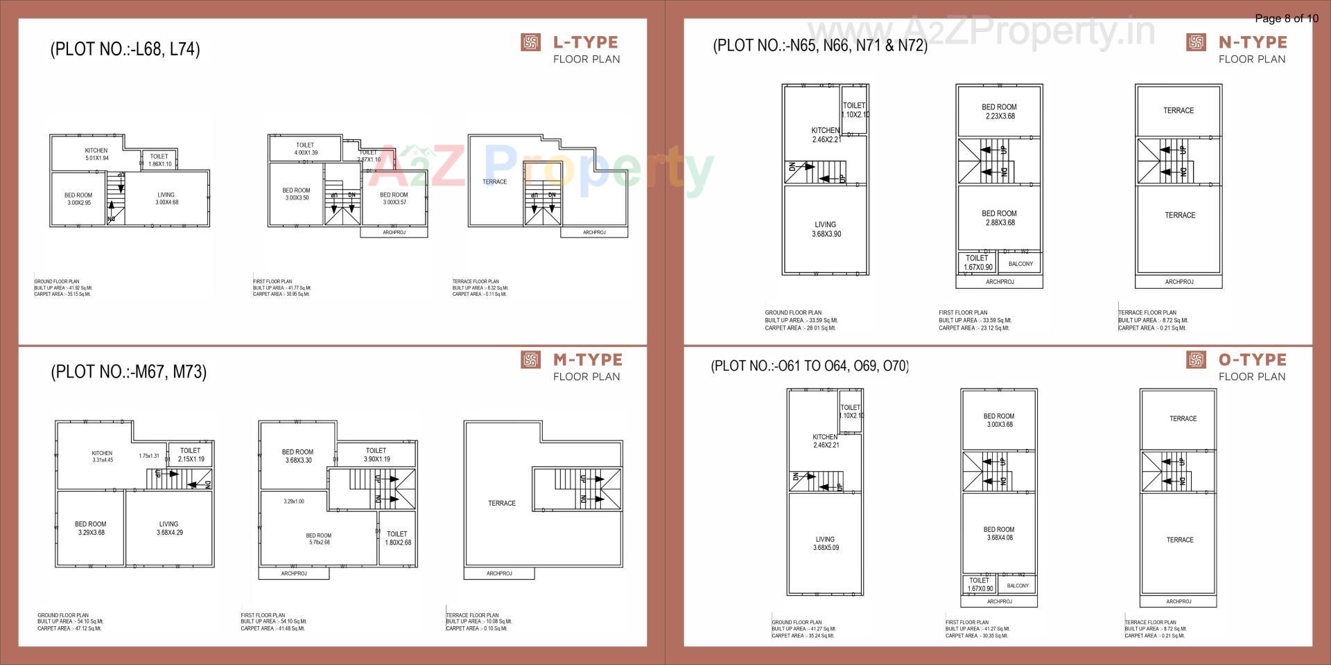 Layout of real estate project Pramukh Bungalows located at Diva, Bharuch, Gujarat