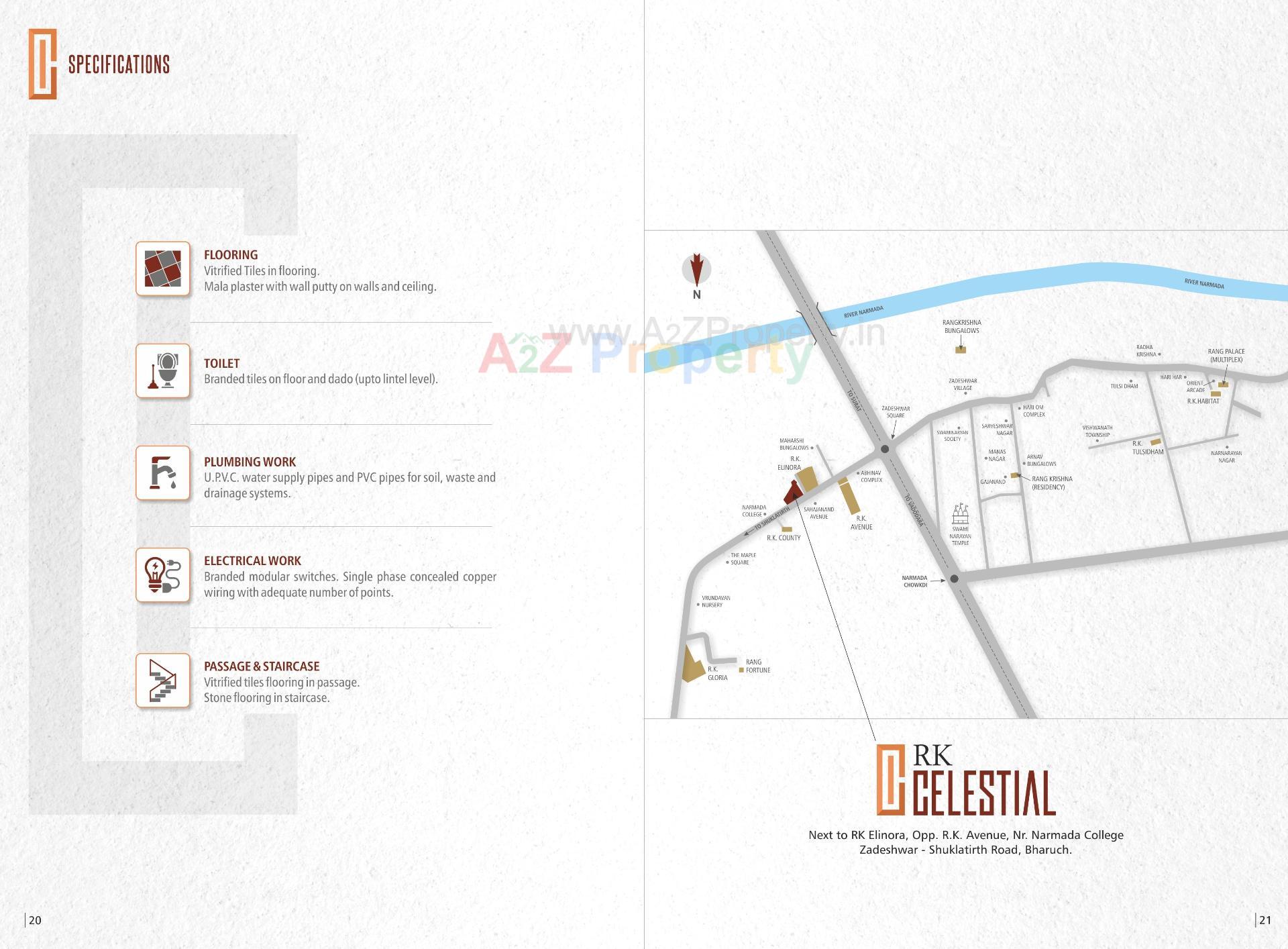  of real estate project R K Celestial located at Zadeshwar, Bharuch, Gujarat