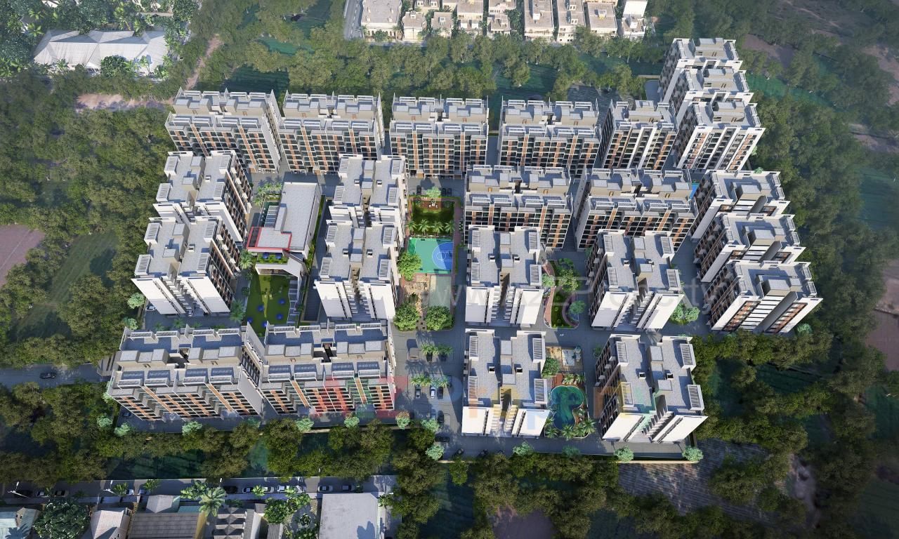 3D Elevation of real estate project R K County located at Jadeshwar, Bharuch, Gujarat