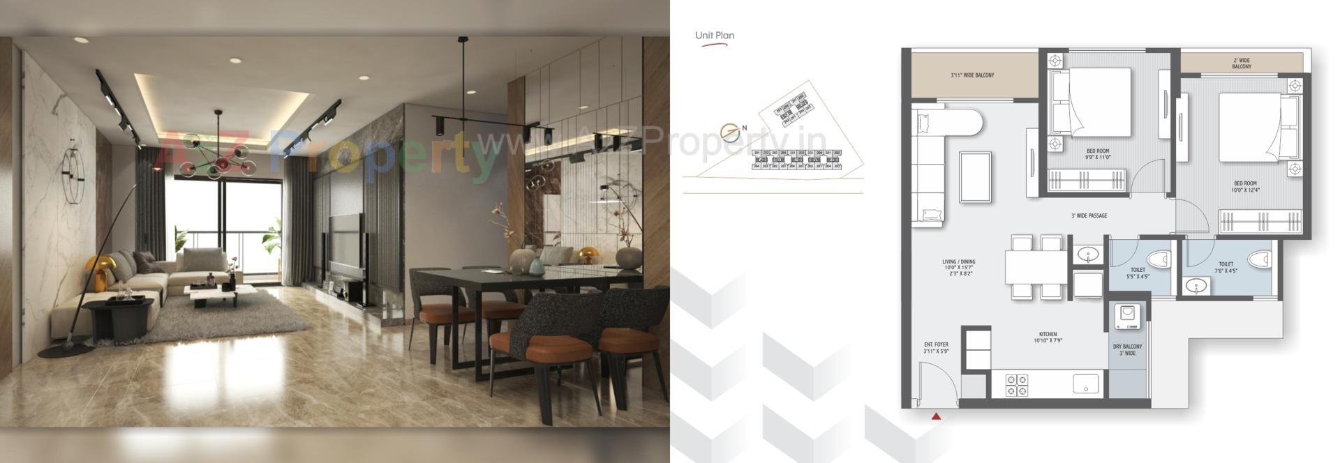 Layout of real estate project R K Gloria located at Tavra, Bharuch, Gujarat