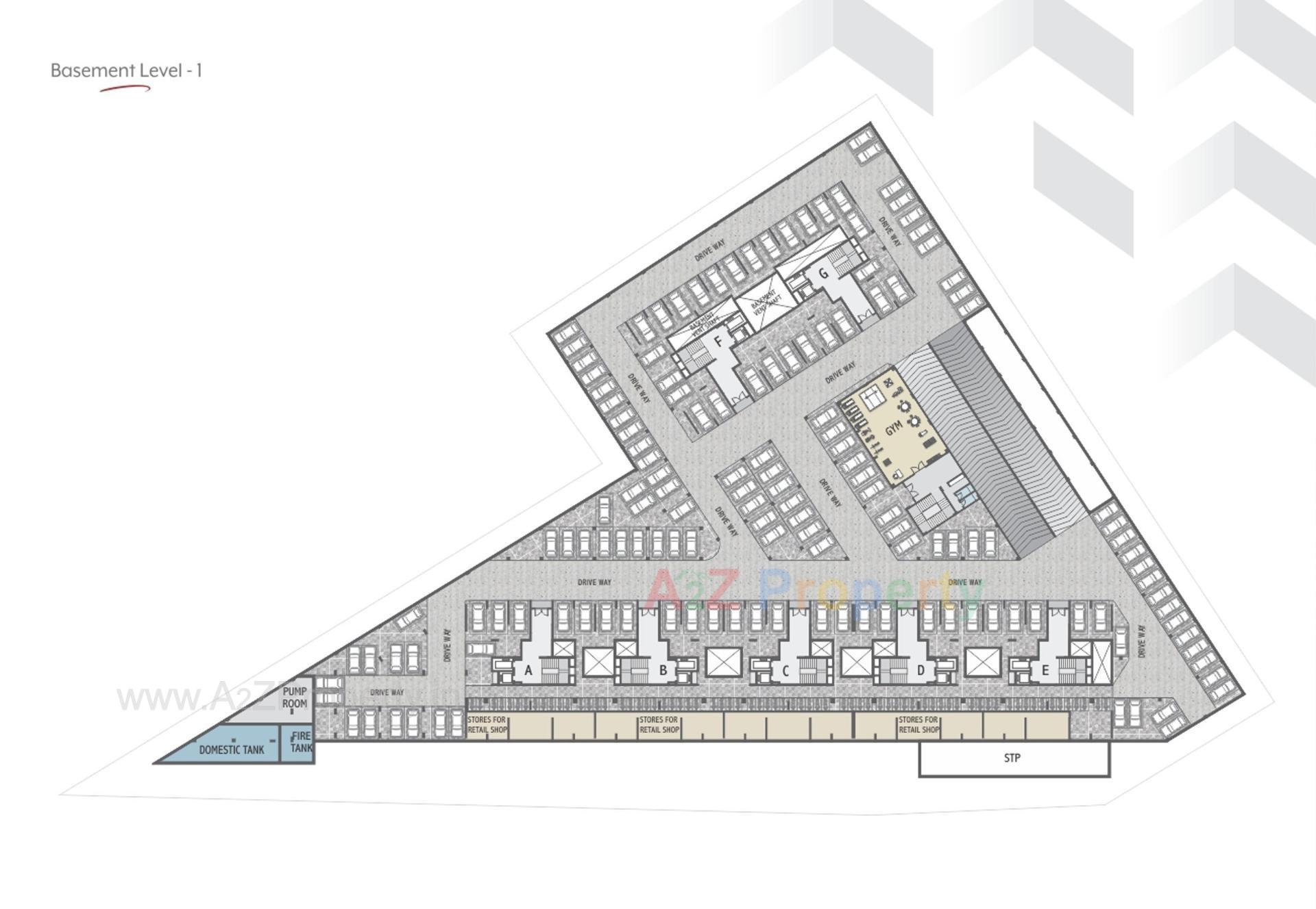 Layout of real estate project R K Gloria located at Tavra, Bharuch, Gujarat
