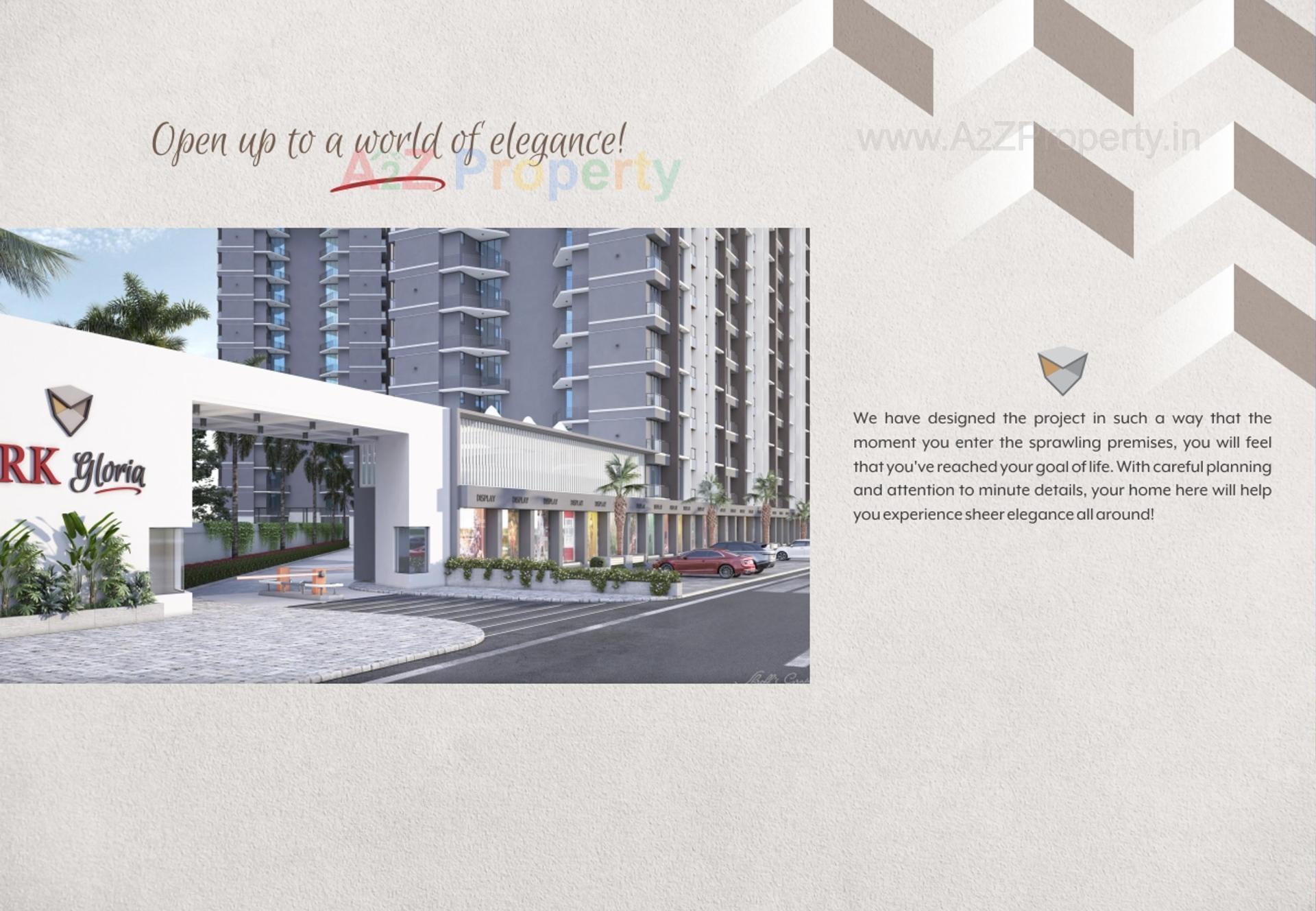 3D Elevation of real estate project R K Gloria located at Tavra, Bharuch, Gujarat
