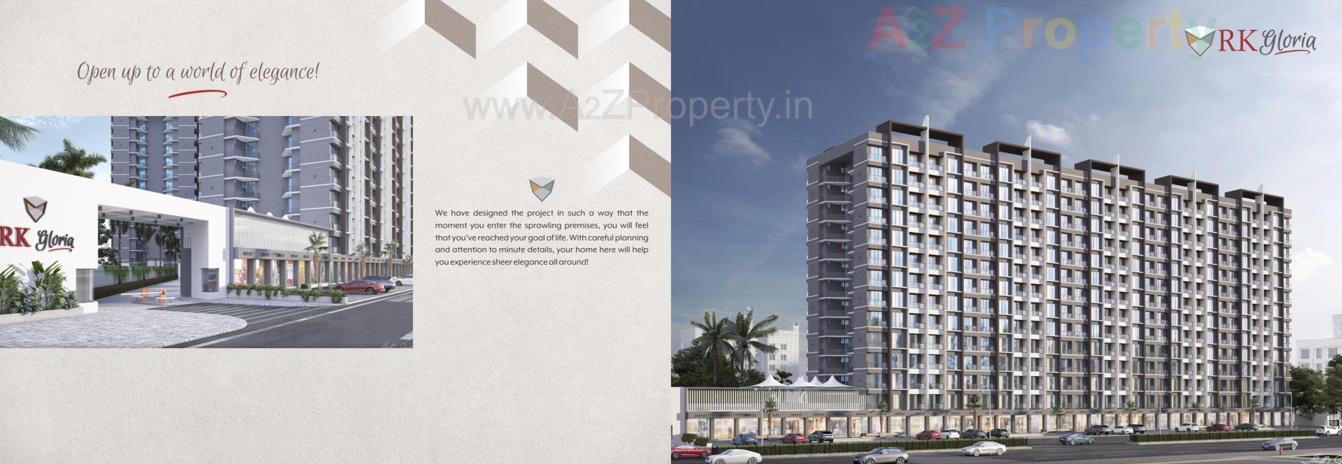 3D Elevation of real estate project R K Gloria located at Tavra, Bharuch, Gujarat