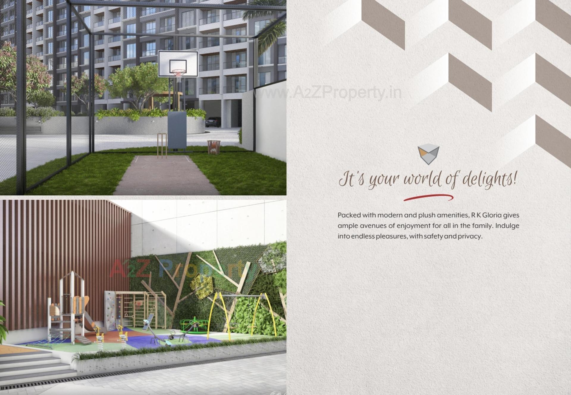 3D Elevation of real estate project R K Gloria located at Tavra, Bharuch, Gujarat