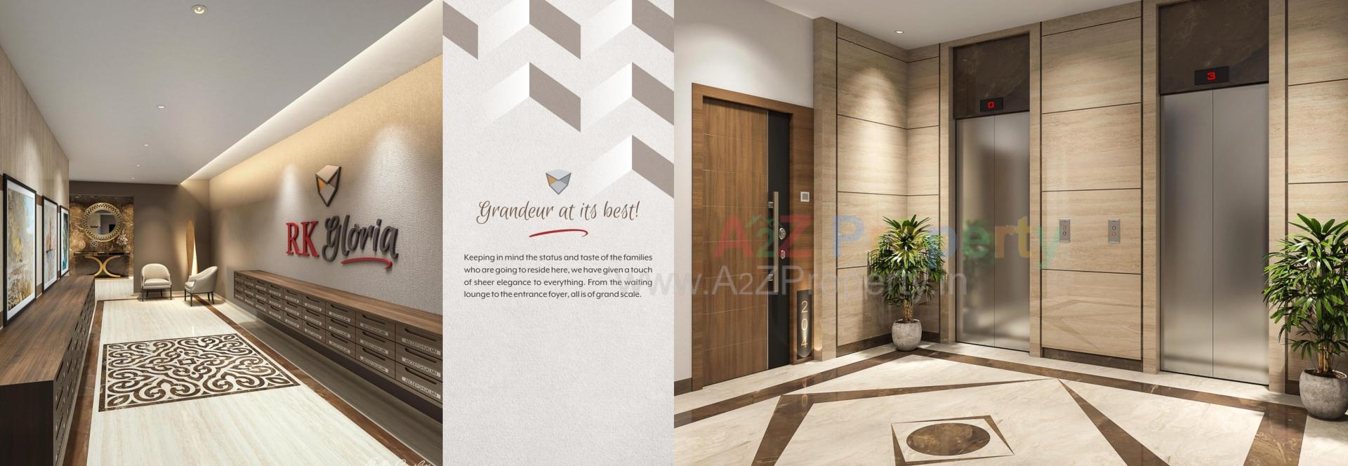 3D Elevation of real estate project R K Gloria located at Tavra, Bharuch, Gujarat