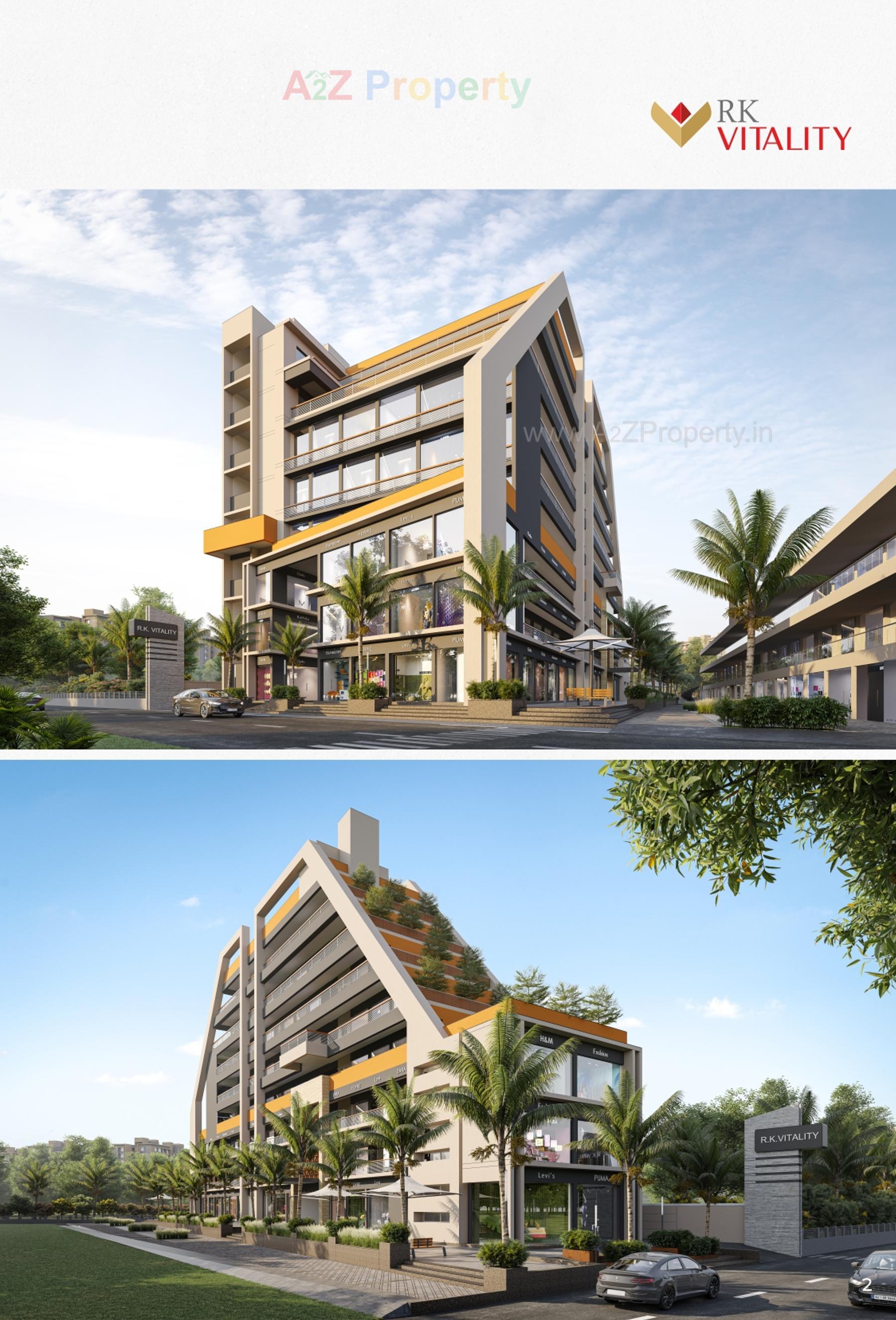 3D Elevation of real estate project R K Vitality located at Bharuch, Bharuch, Gujarat