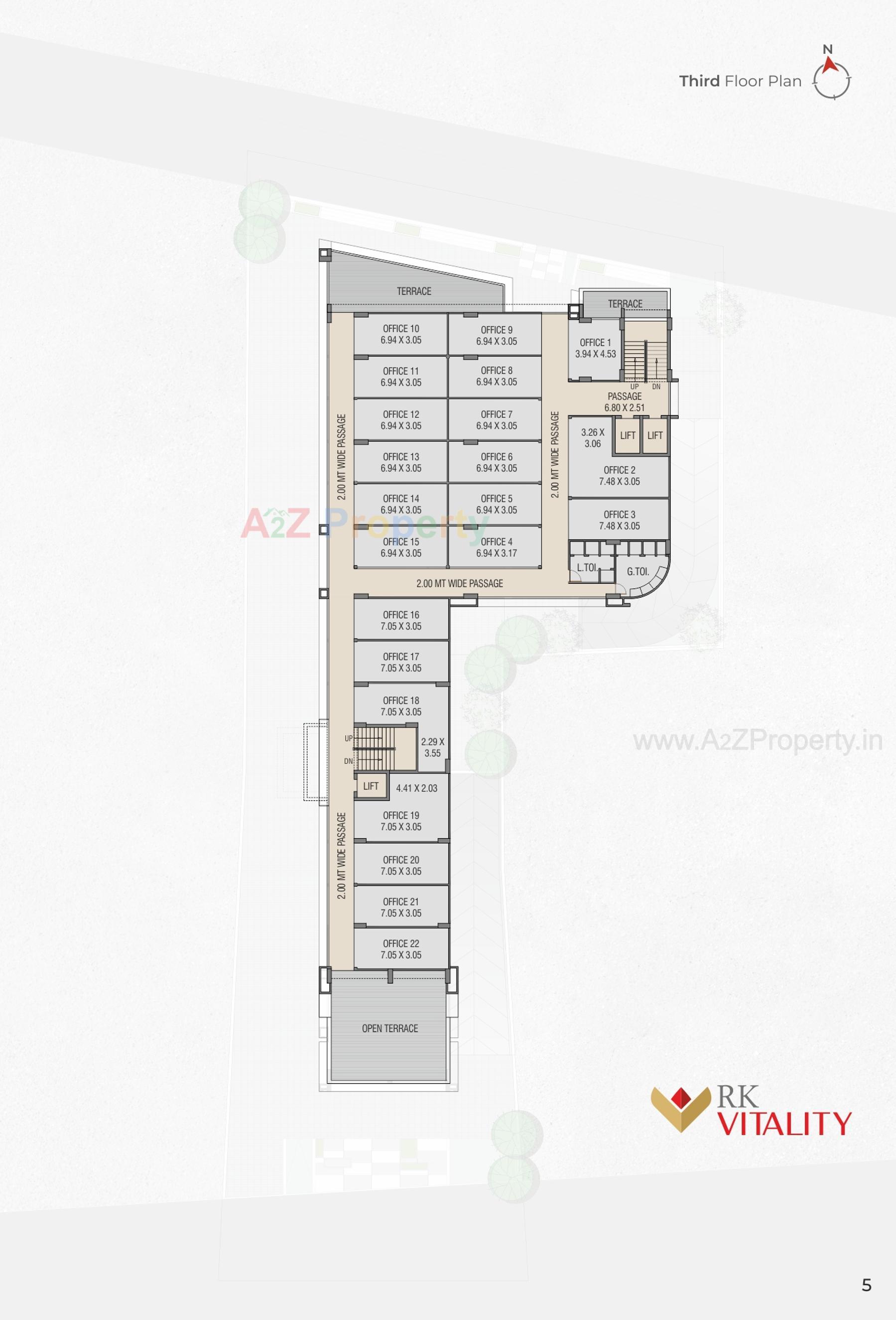 Layout of real estate project R K Vitality located at Bharuch, Bharuch, Gujarat