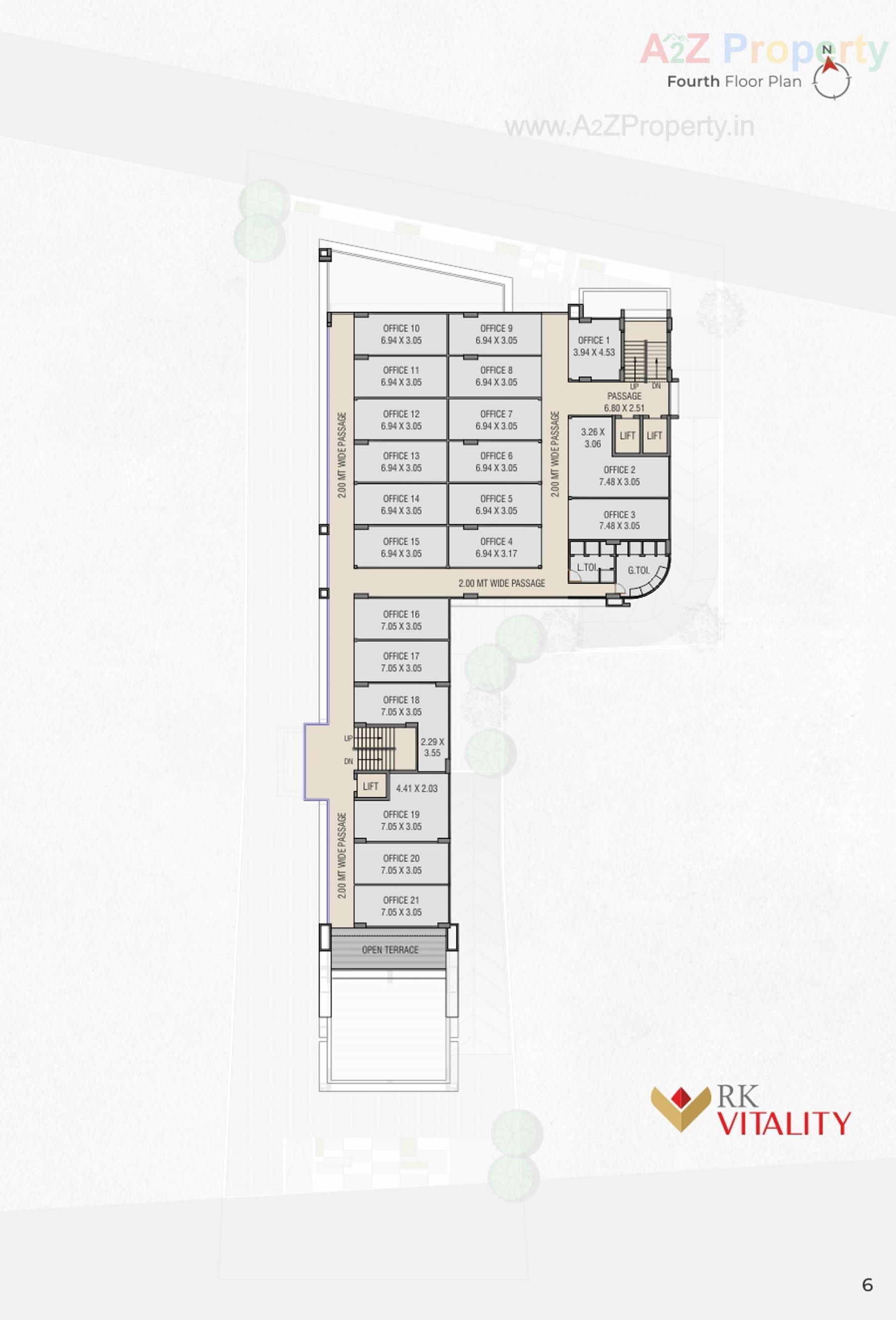 Layout of real estate project R K Vitality located at Bharuch, Bharuch, Gujarat