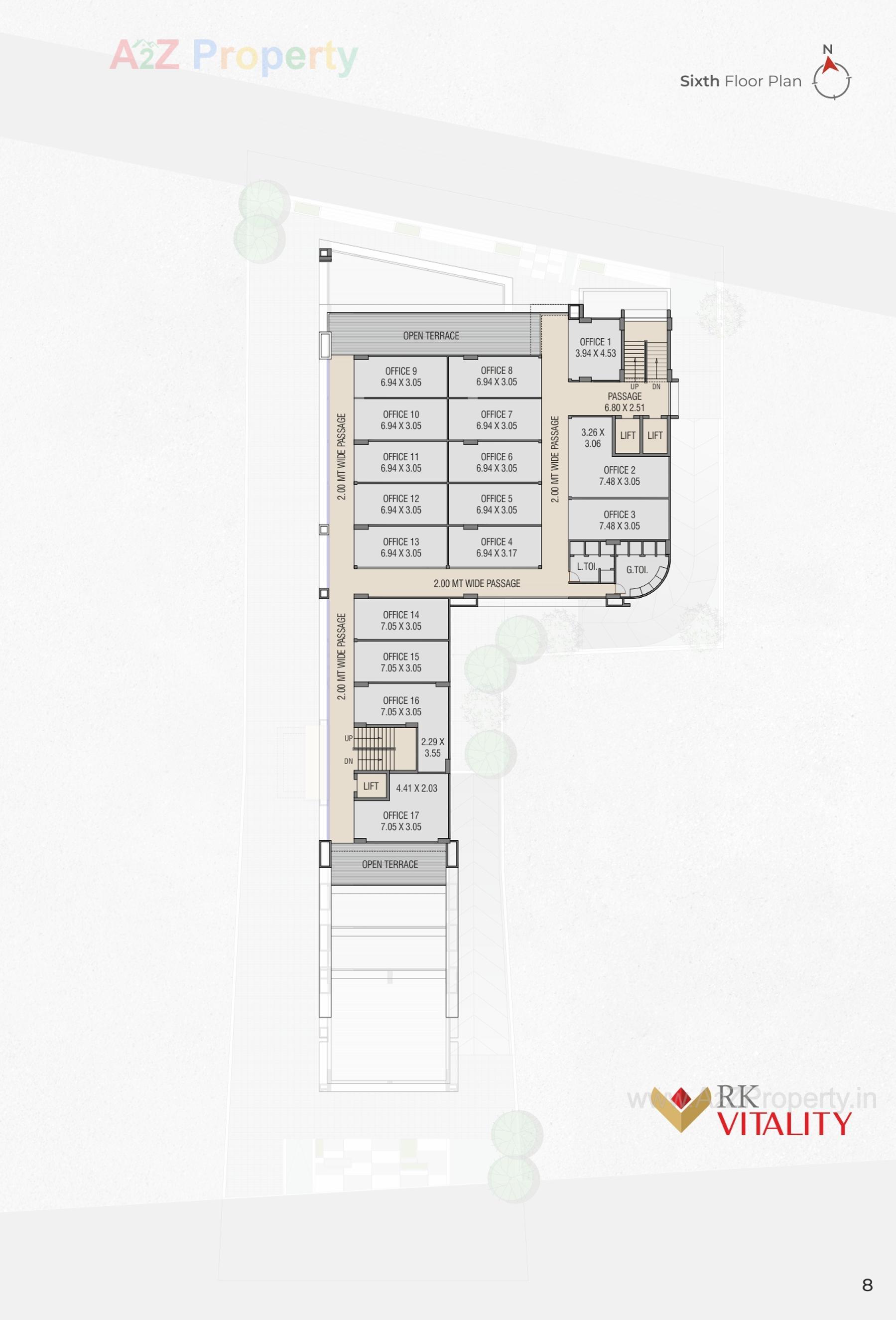 Layout of real estate project R K Vitality located at Bharuch, Bharuch, Gujarat