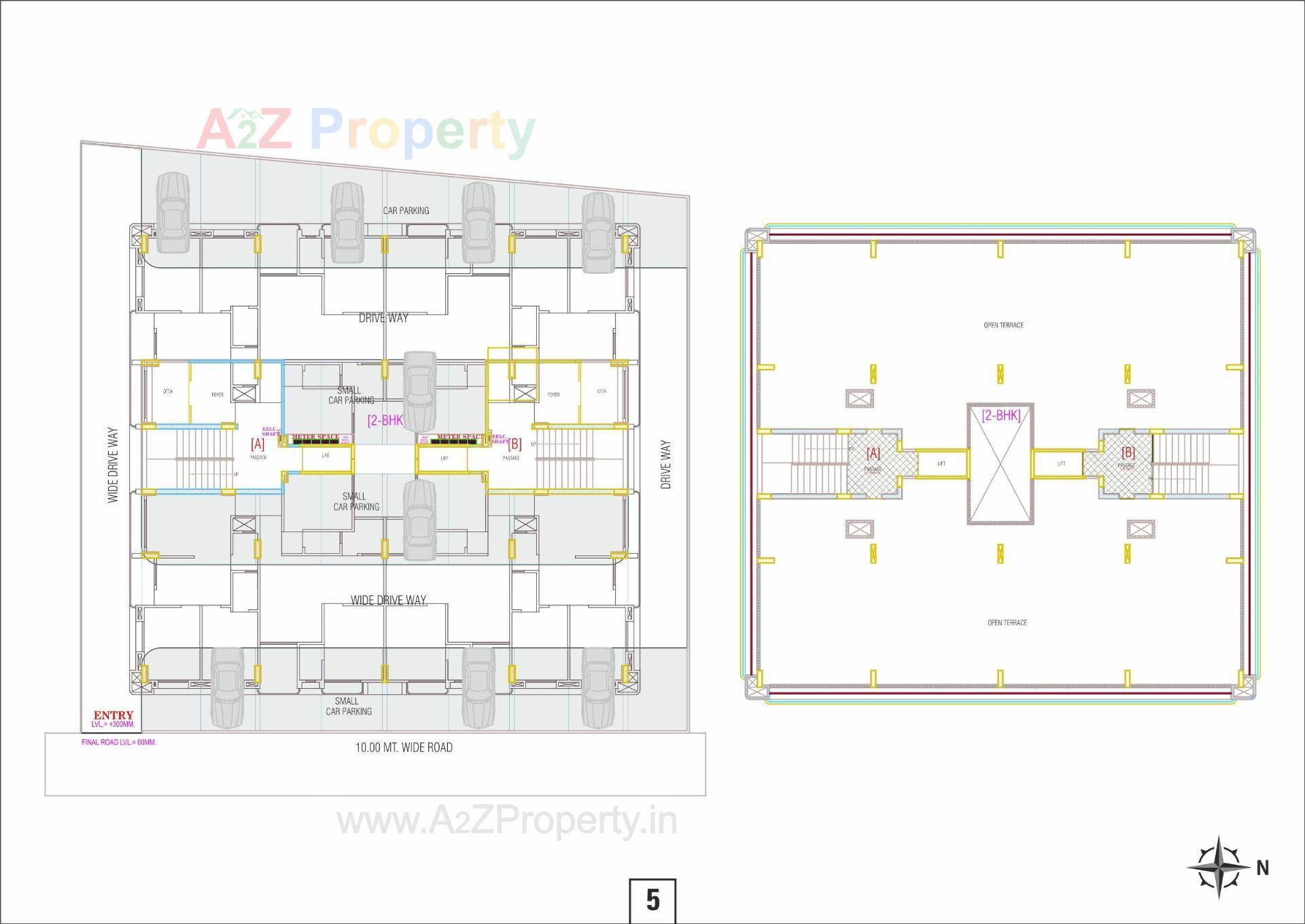 Layout of real estate project Radhe Residency located at Chavaj, Bharuch, Gujarat