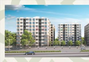 Elevation of real estate project Rang City Flats located at Chavaj, Bharuch, Gujarat