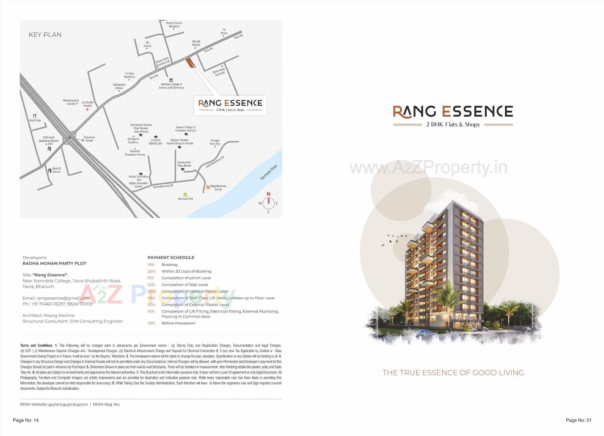  of real estate project Rang Essence located at Tavra, Bharuch, Gujarat