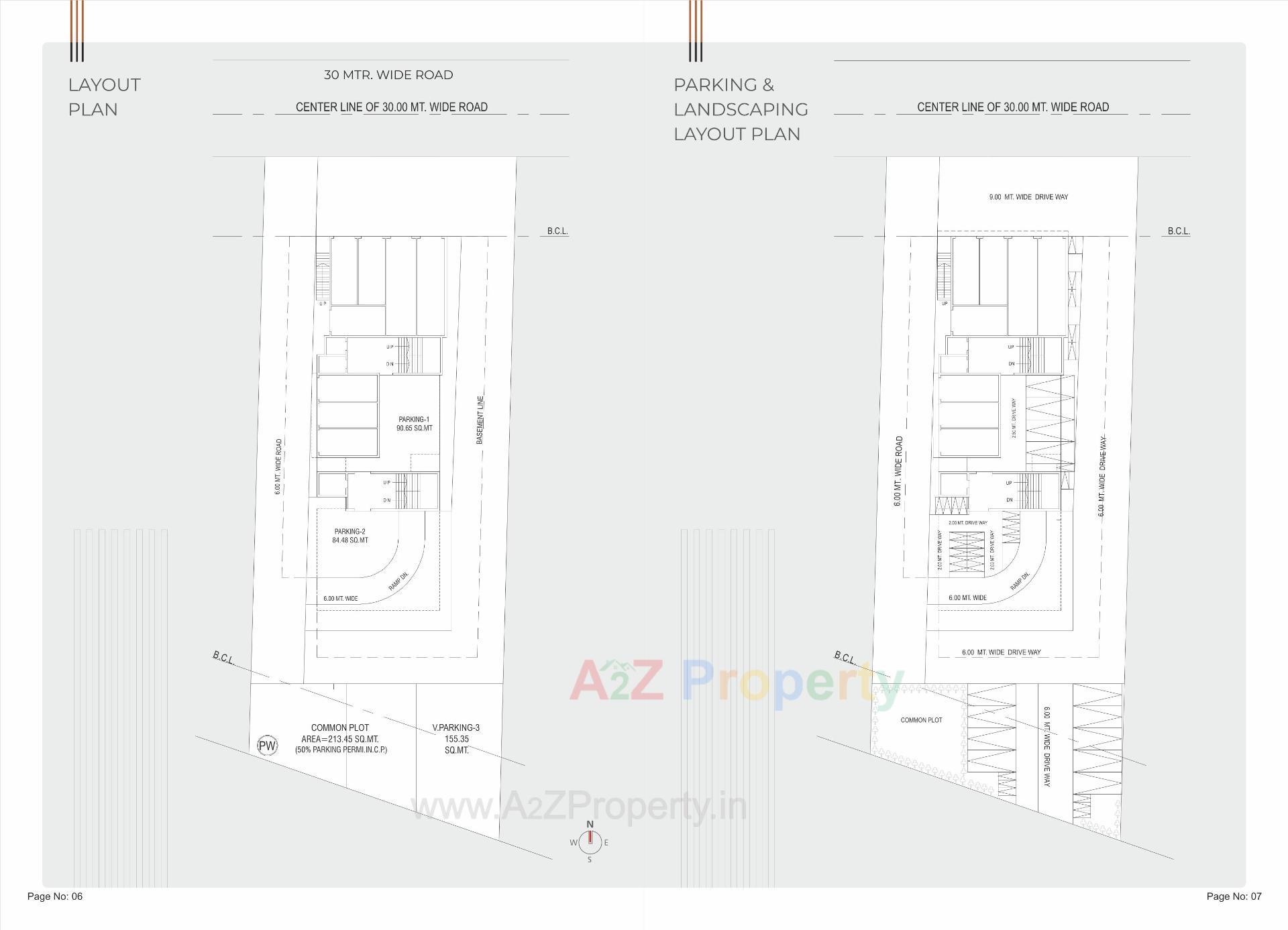 Layout of real estate project Rang Essence located at Tavra, Bharuch, Gujarat
