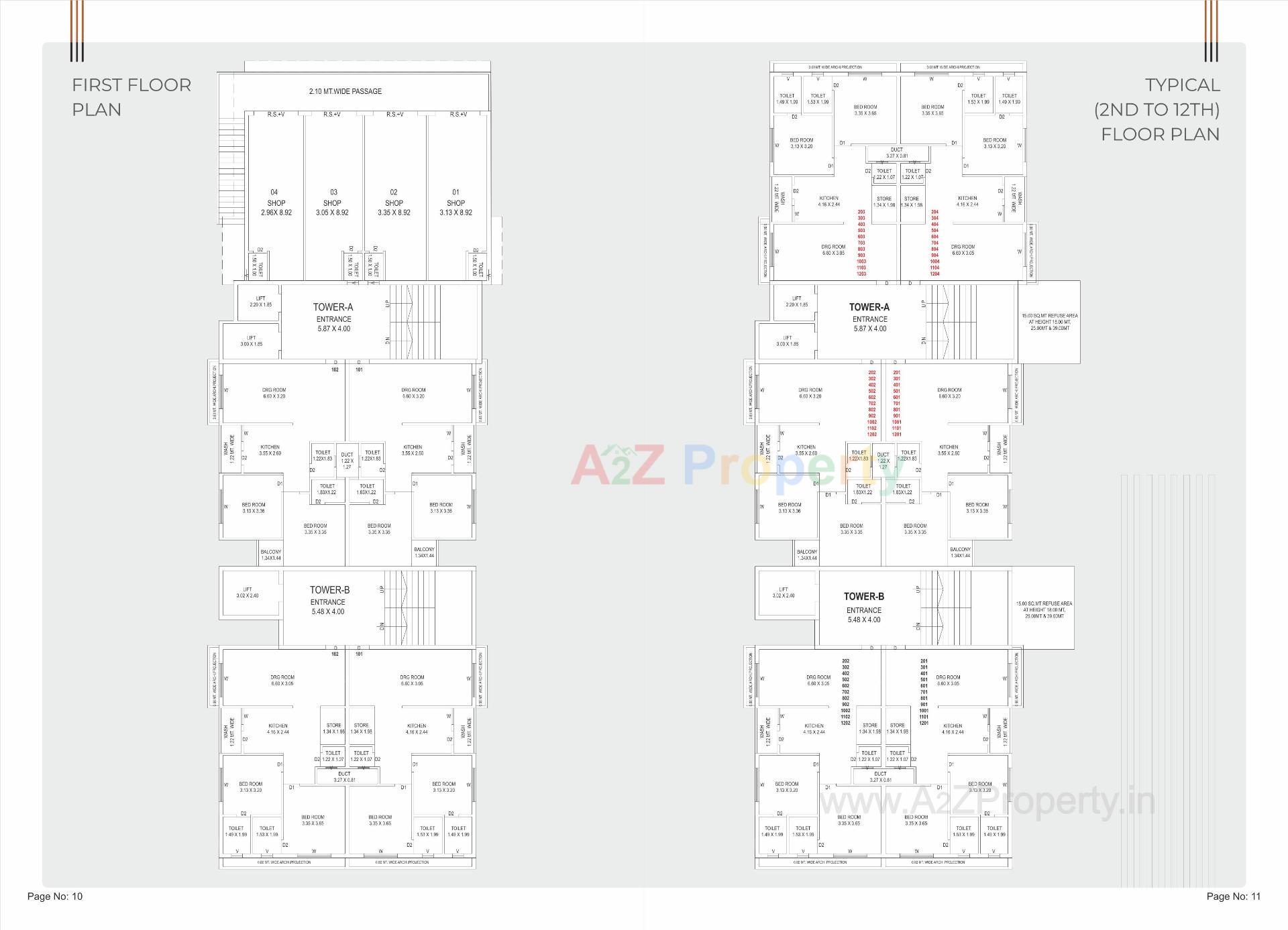 Layout of real estate project Rang Essence located at Tavra, Bharuch, Gujarat