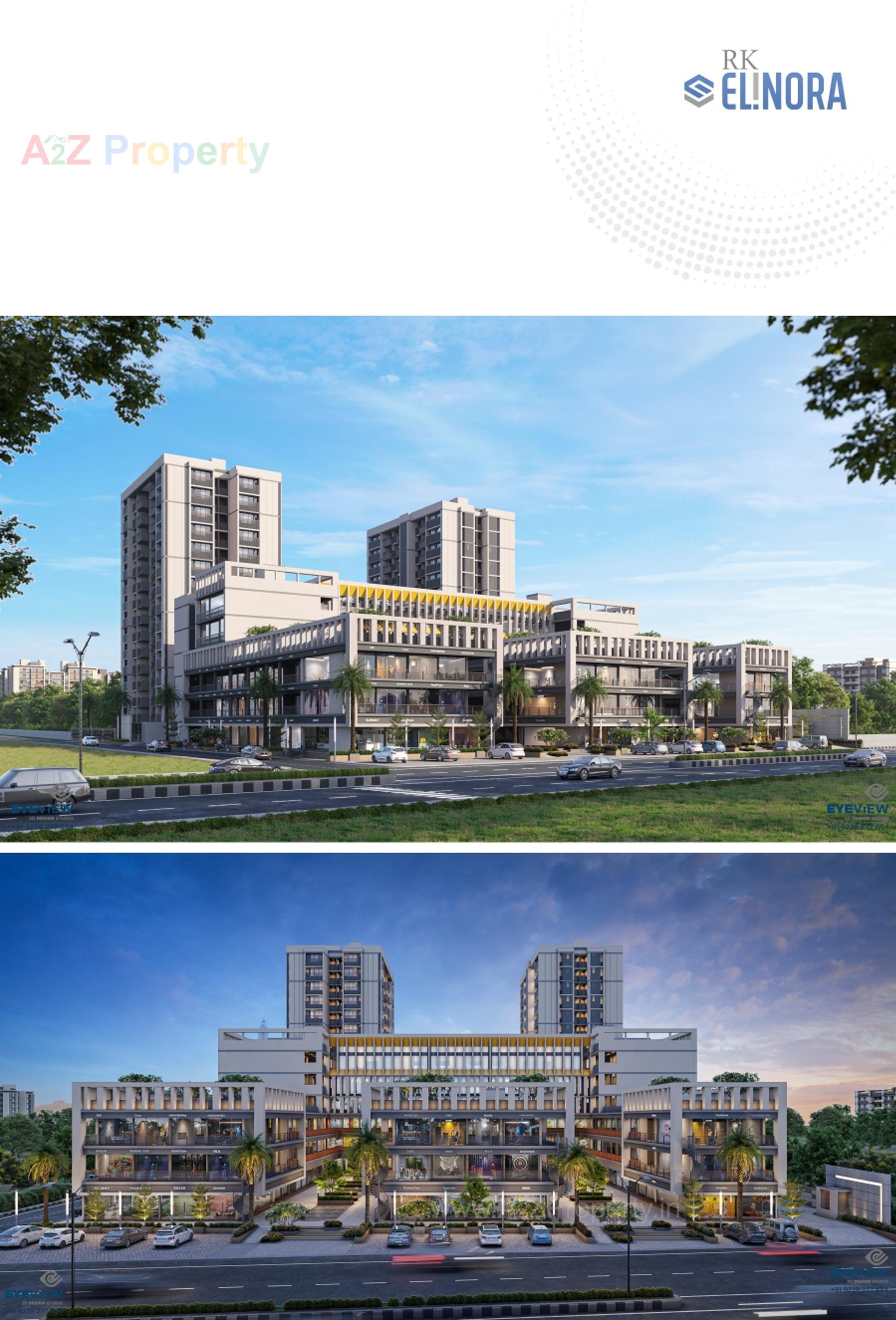 3D Elevation of real estate project Rk Elinora located at Zadeshwar, Bharuch, Gujarat