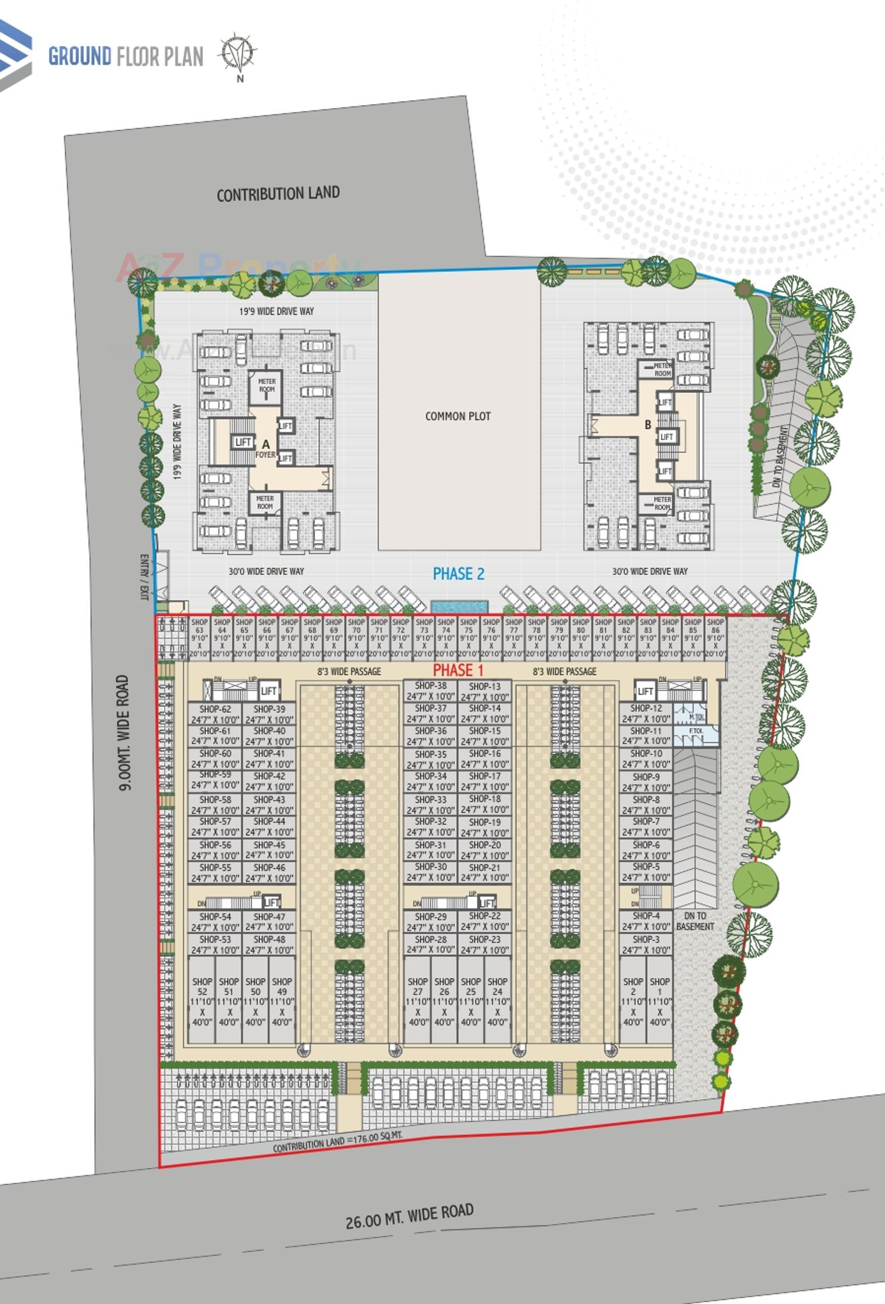 Layout of real estate project Rk Elinora located at Zadeshwar, Bharuch, Gujarat