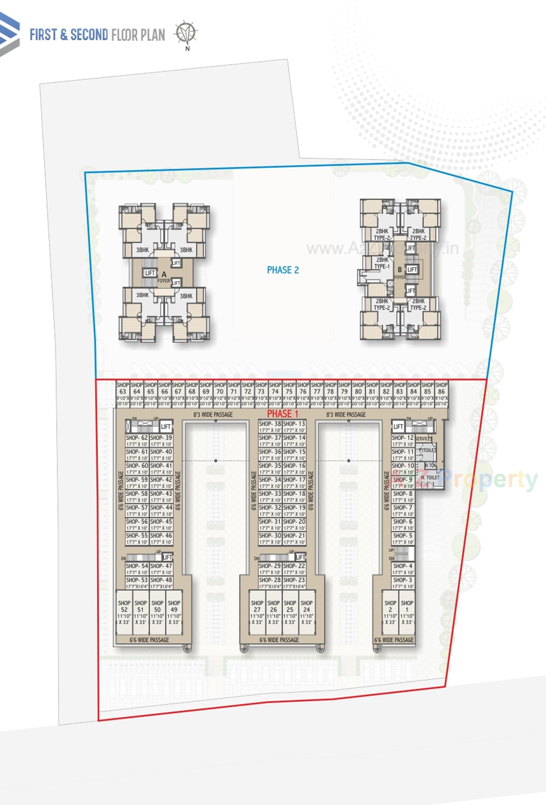 Layout of real estate project Rk Elinora located at Zadeshwar, Bharuch, Gujarat
