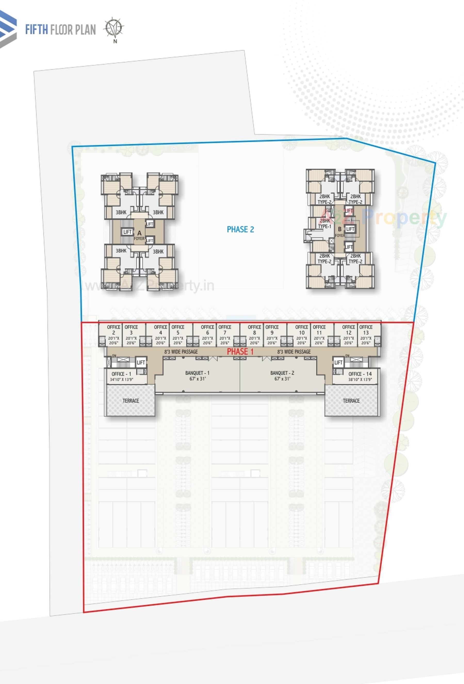 Layout of real estate project Rk Elinora located at Zadeshwar, Bharuch, Gujarat