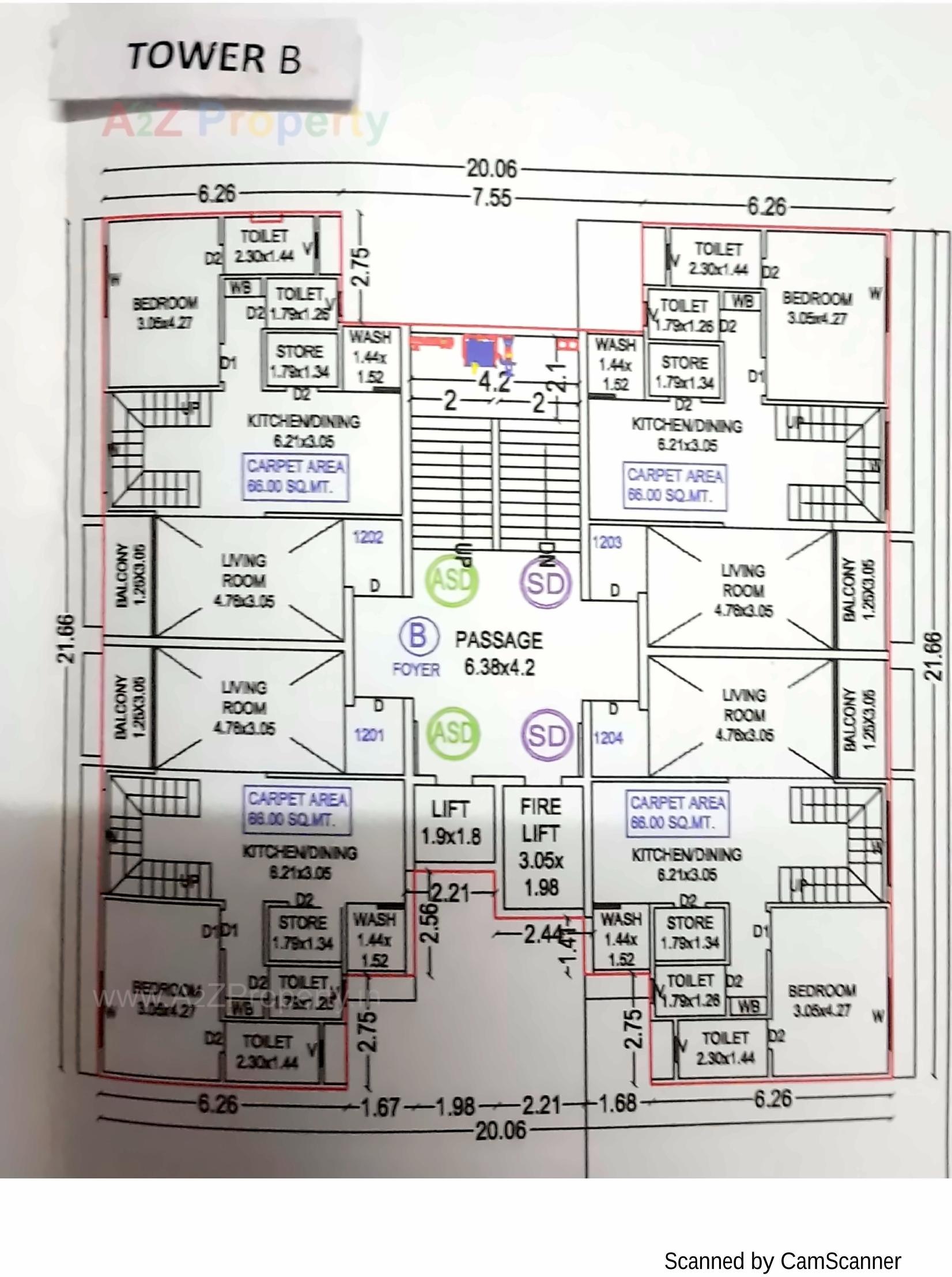 Layout of real estate project Rk Tulsidham located at Bharuch, Bharuch, Gujarat
