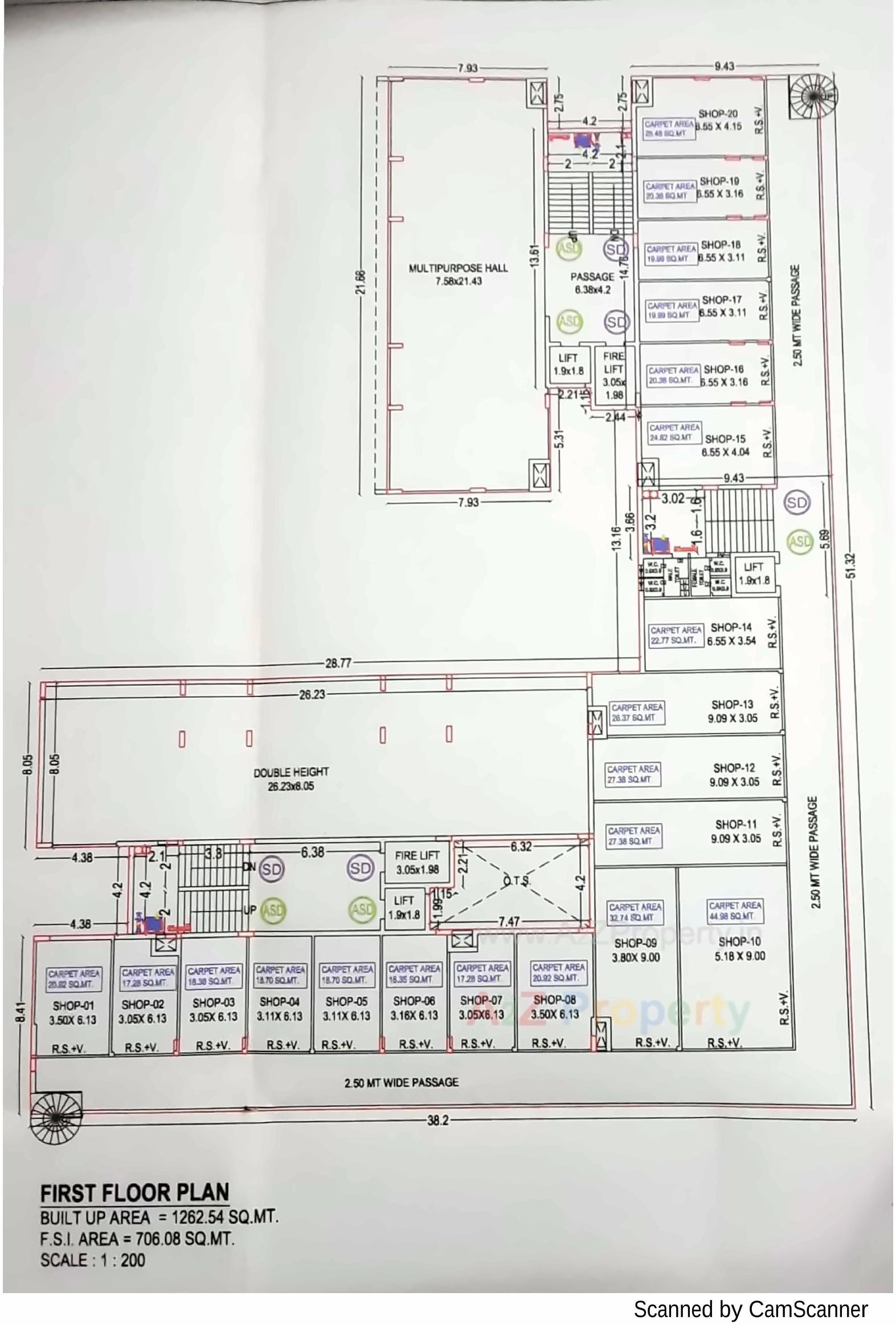 Layout of real estate project Rk Tulsidham located at Bharuch, Bharuch, Gujarat