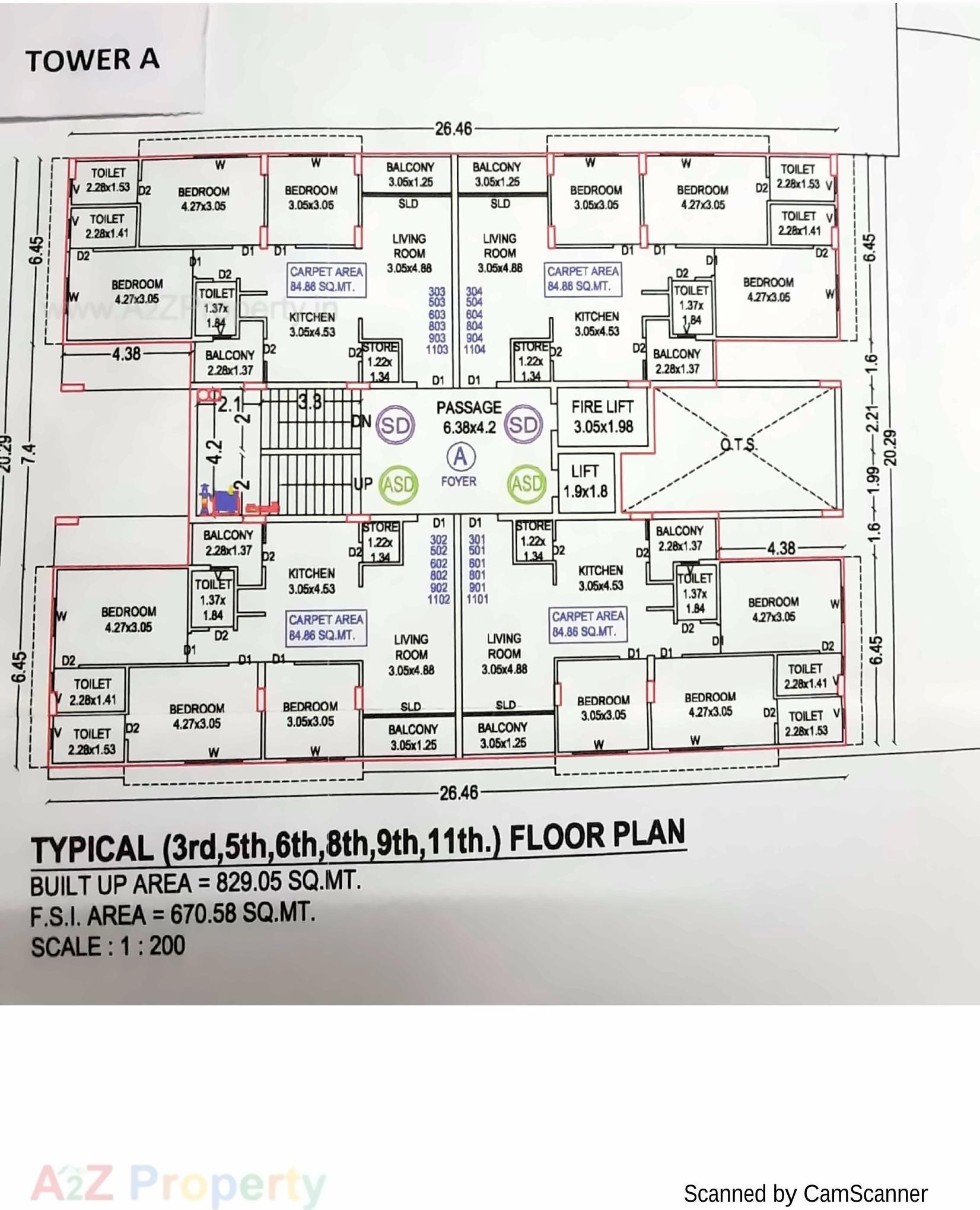 Layout of real estate project Rk Tulsidham located at Bharuch, Bharuch, Gujarat