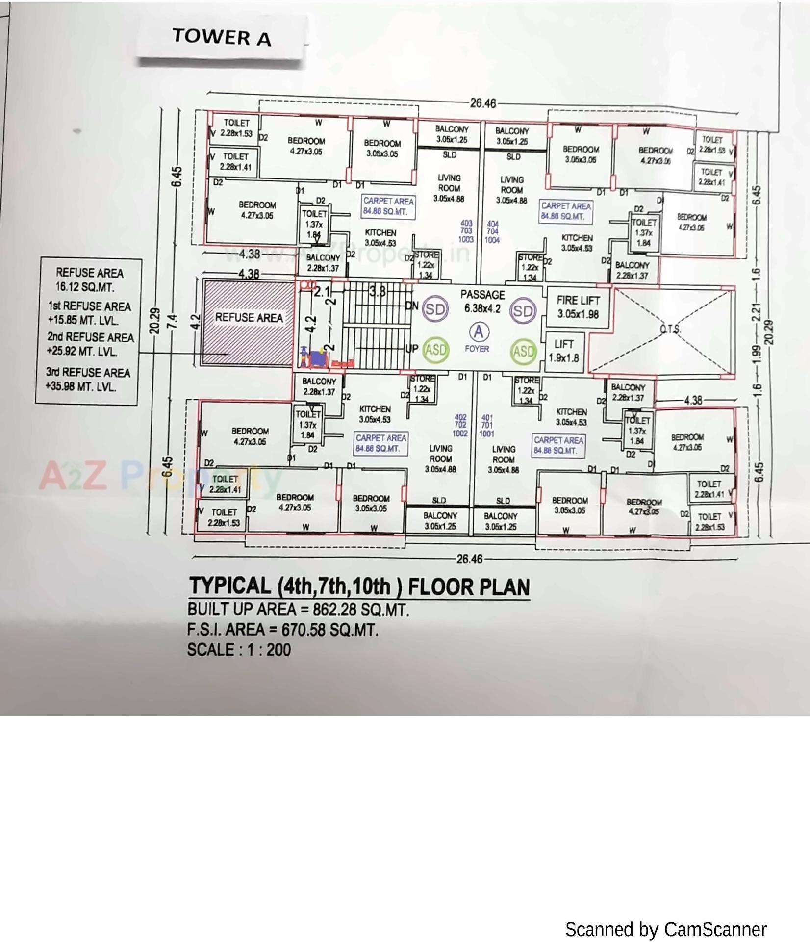 Layout of real estate project Rk Tulsidham located at Bharuch, Bharuch, Gujarat