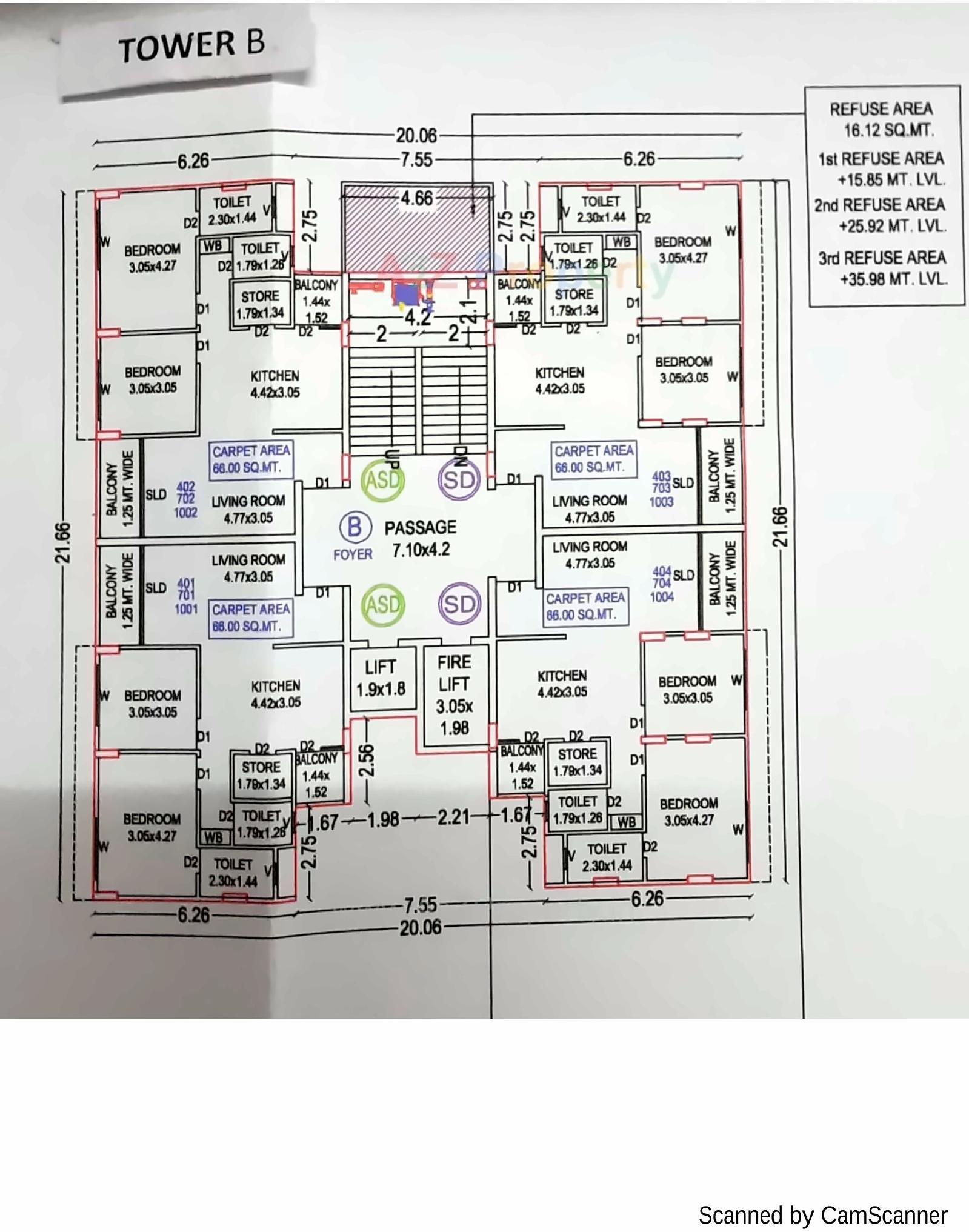 Layout of real estate project Rk Tulsidham located at Bharuch, Bharuch, Gujarat