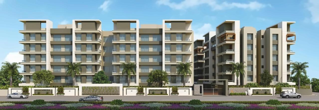 3D Elevation of real estate project Roscoe   Ambitious Living located at Bholav, Bharuch, Gujarat
